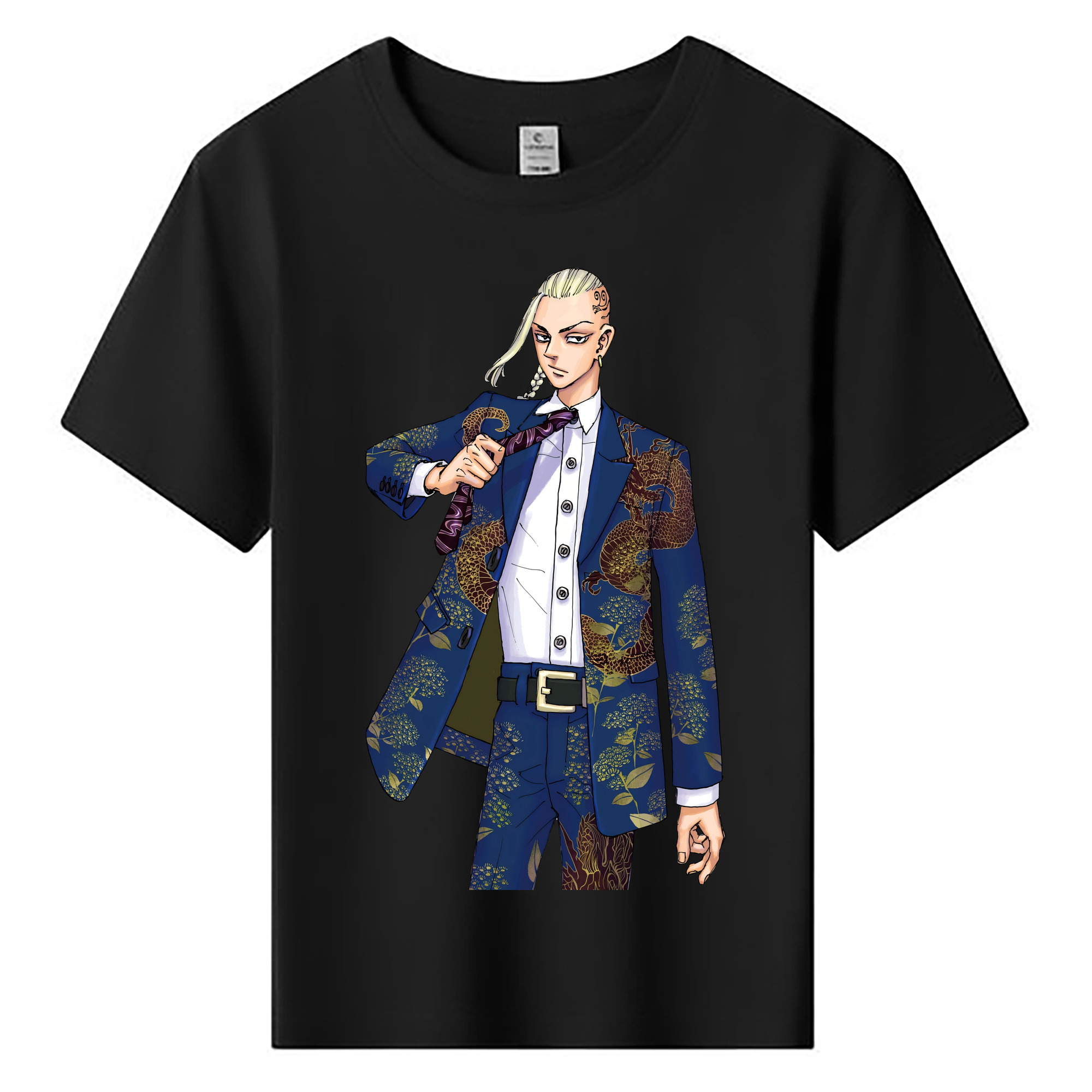 （画像用） 東京リベンジャーズ Tokyo Revengers 綿100％キッズTシャツ（フロントプリント）