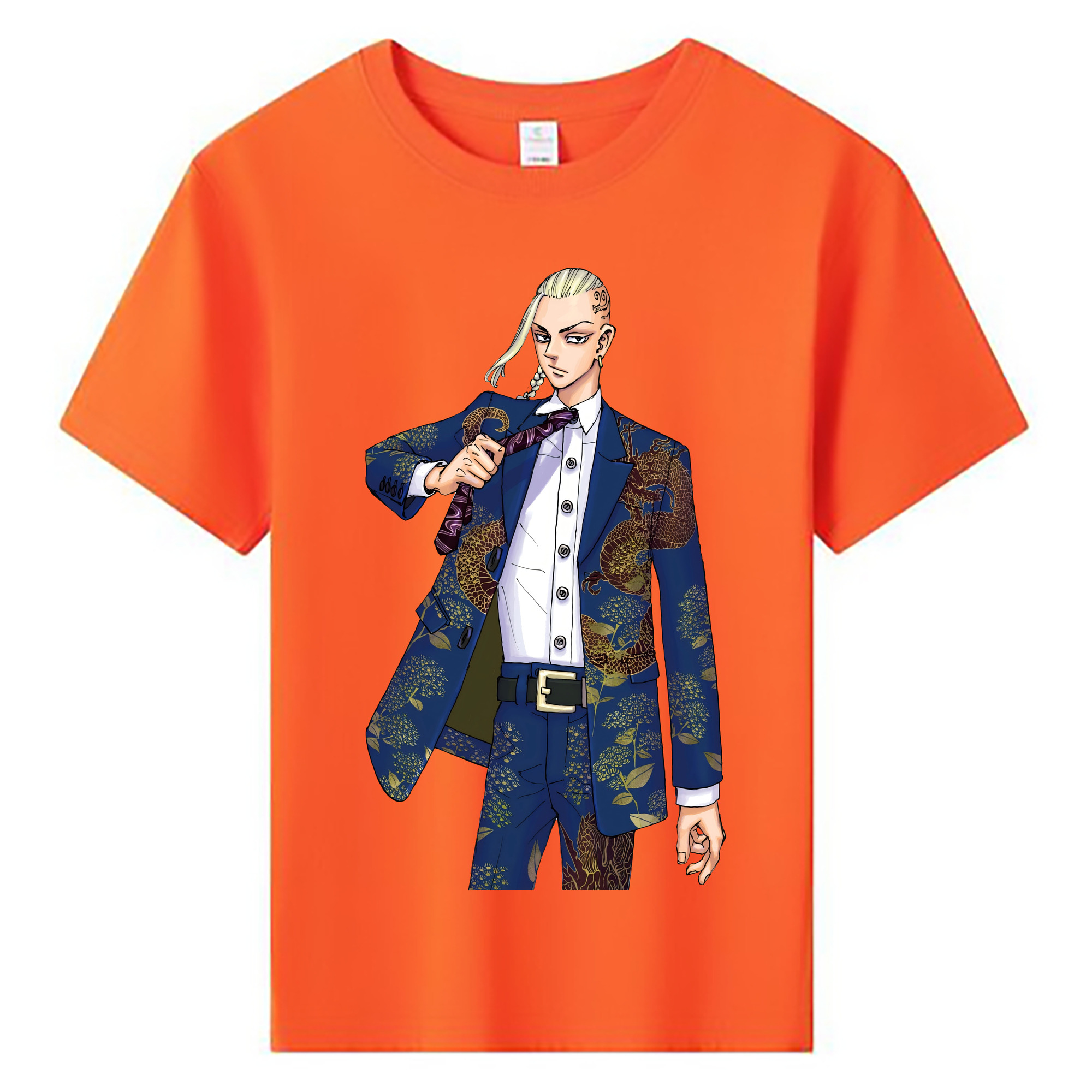（画像用） 東京リベンジャーズ Tokyo Revengers 綿100％キッズTシャツ（フロントプリント）