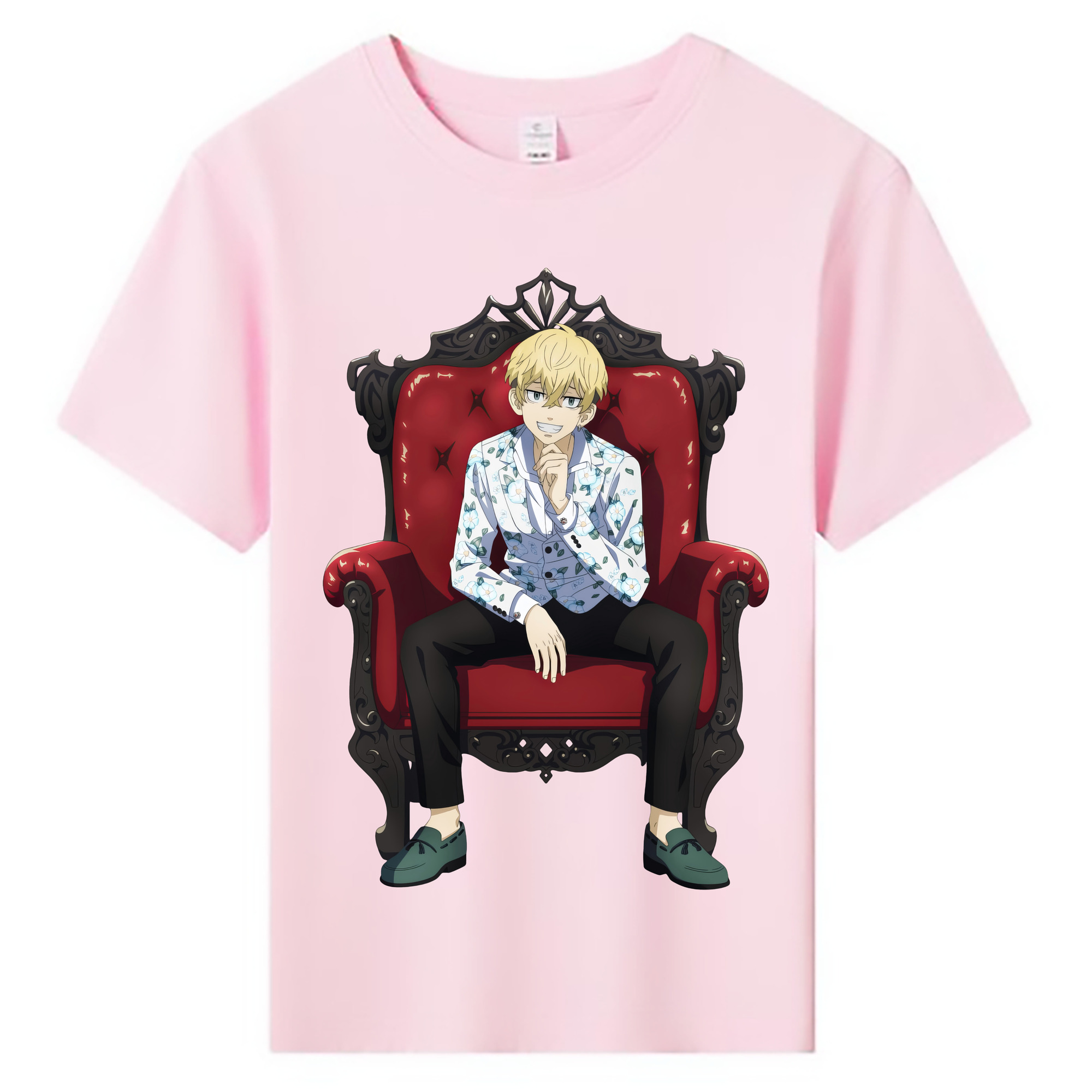 （画像用） 東京リベンジャーズ Tokyo Revengers 綿100％キッズTシャツ（フロントプリント）