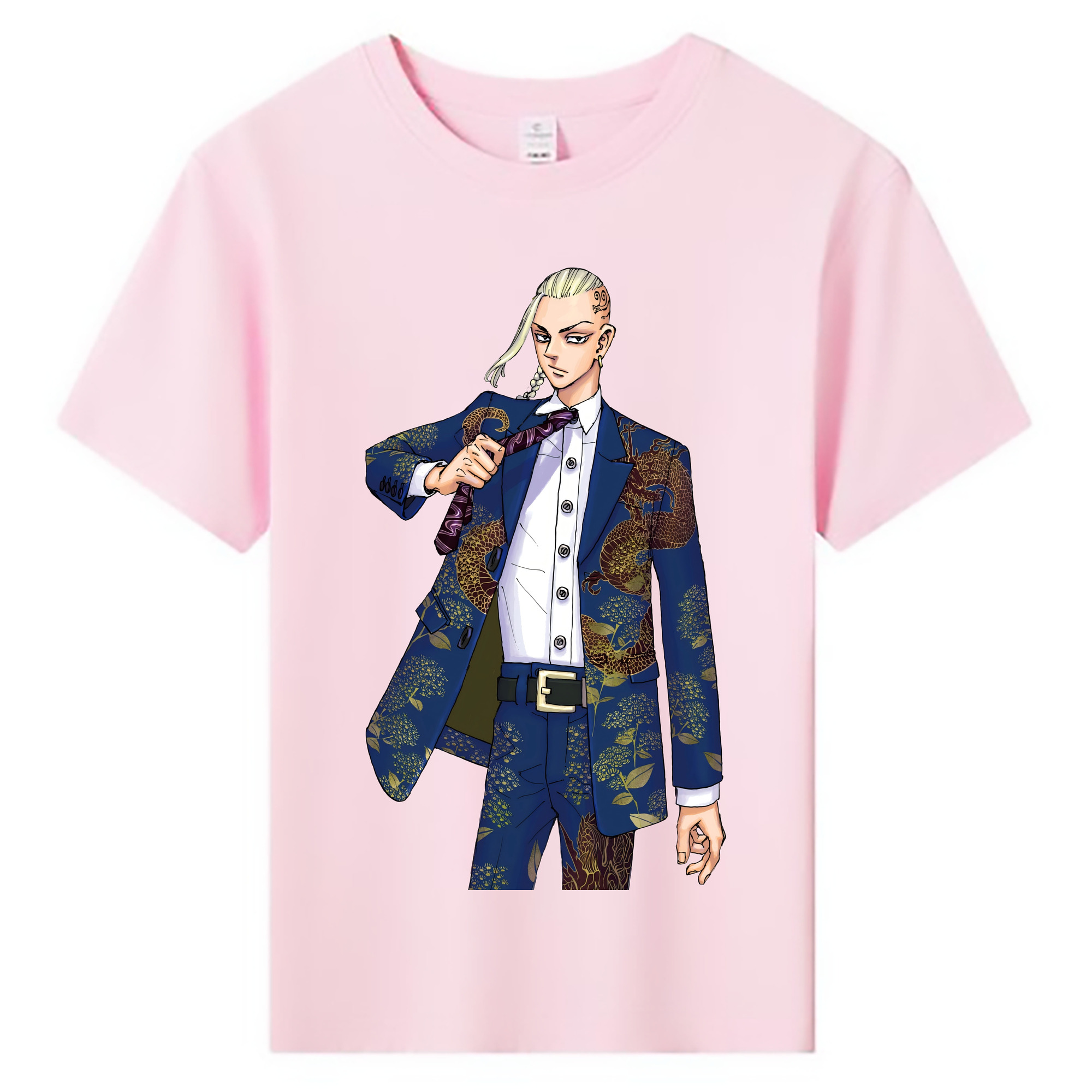 （画像用） 東京リベンジャーズ Tokyo Revengers 綿100％キッズTシャツ（フロントプリント）
