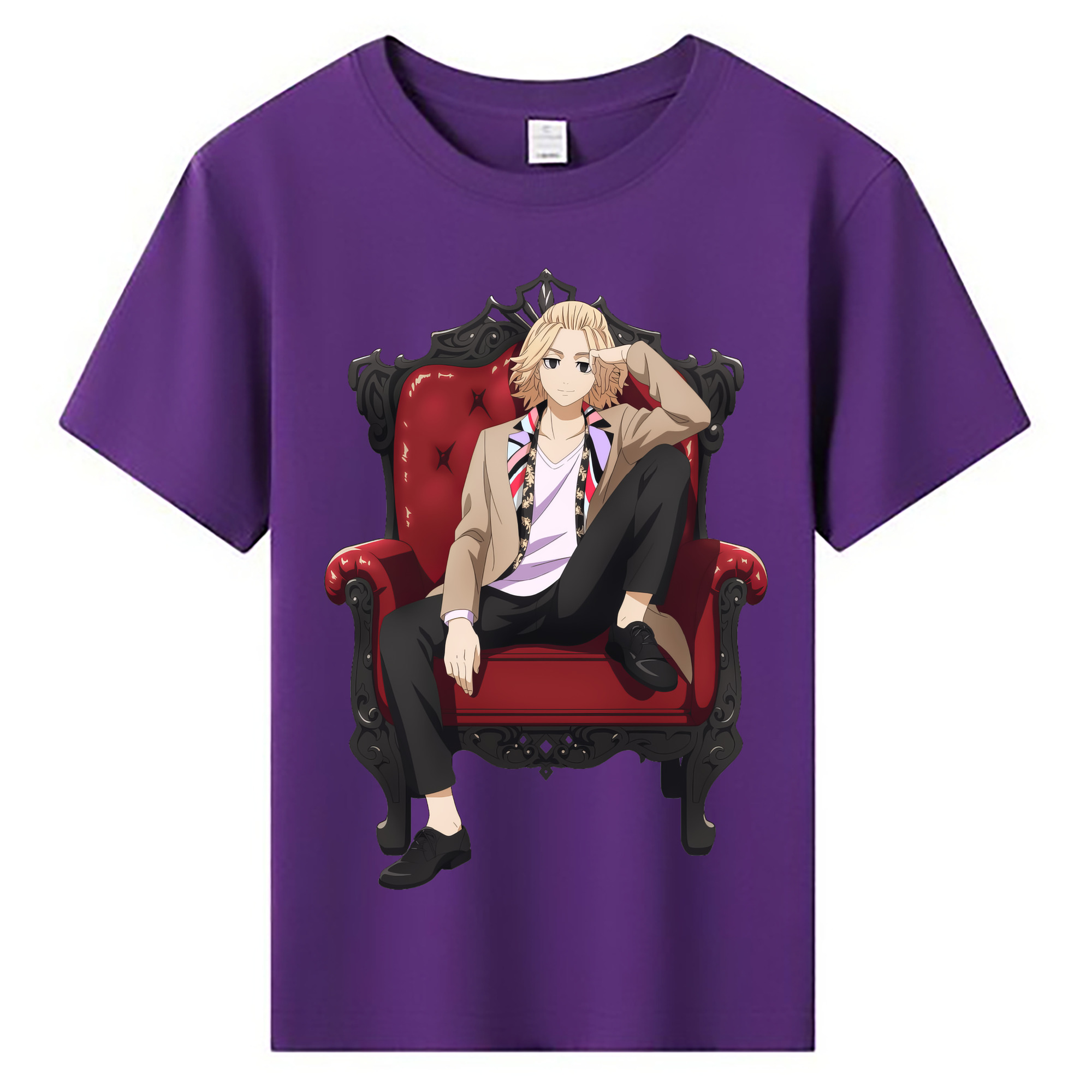 （画像用） 東京リベンジャーズ Tokyo Revengers 綿100％キッズTシャツ（フロントプリント）
