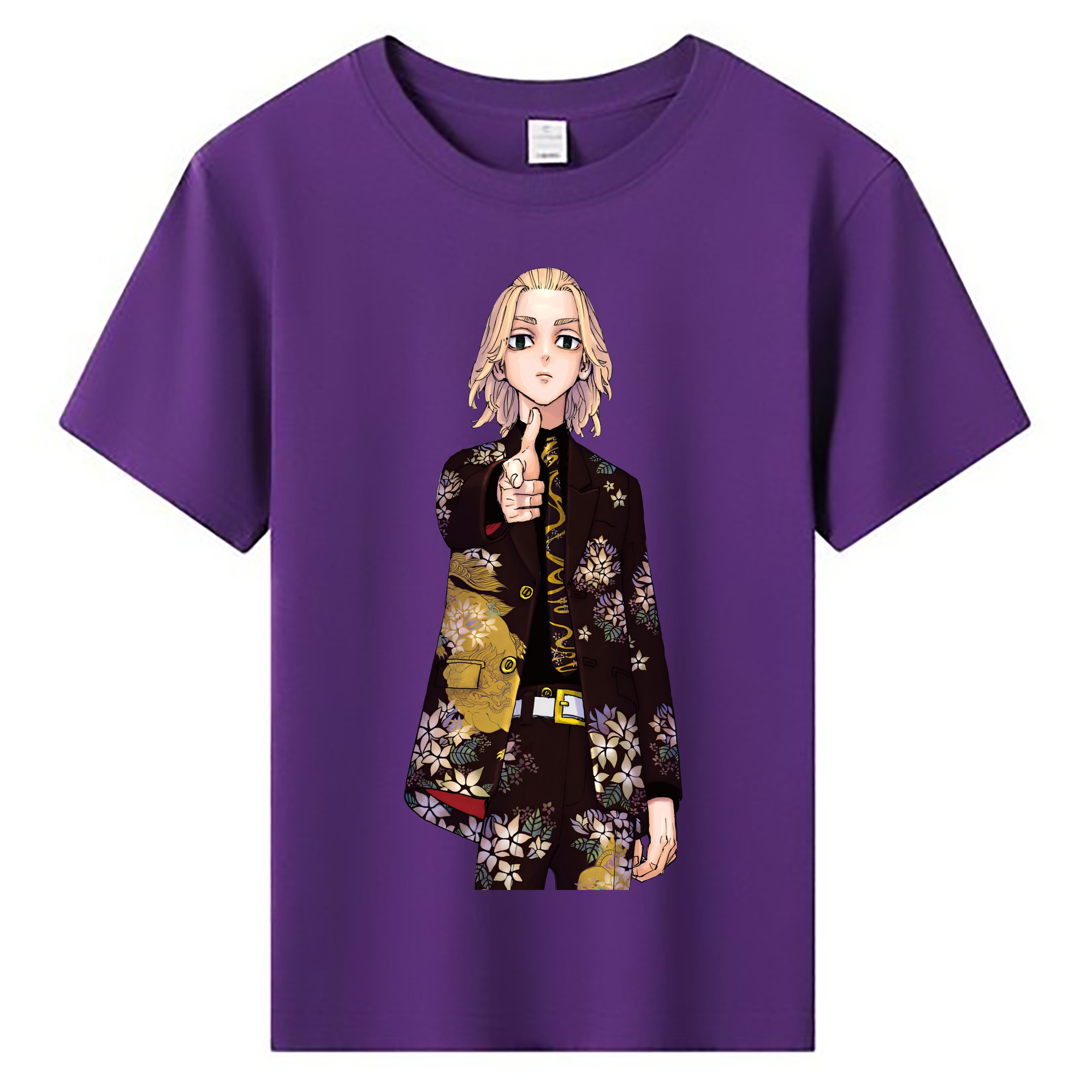（画像用） 東京リベンジャーズ Tokyo Revengers 綿100％キッズTシャツ（フロントプリント）