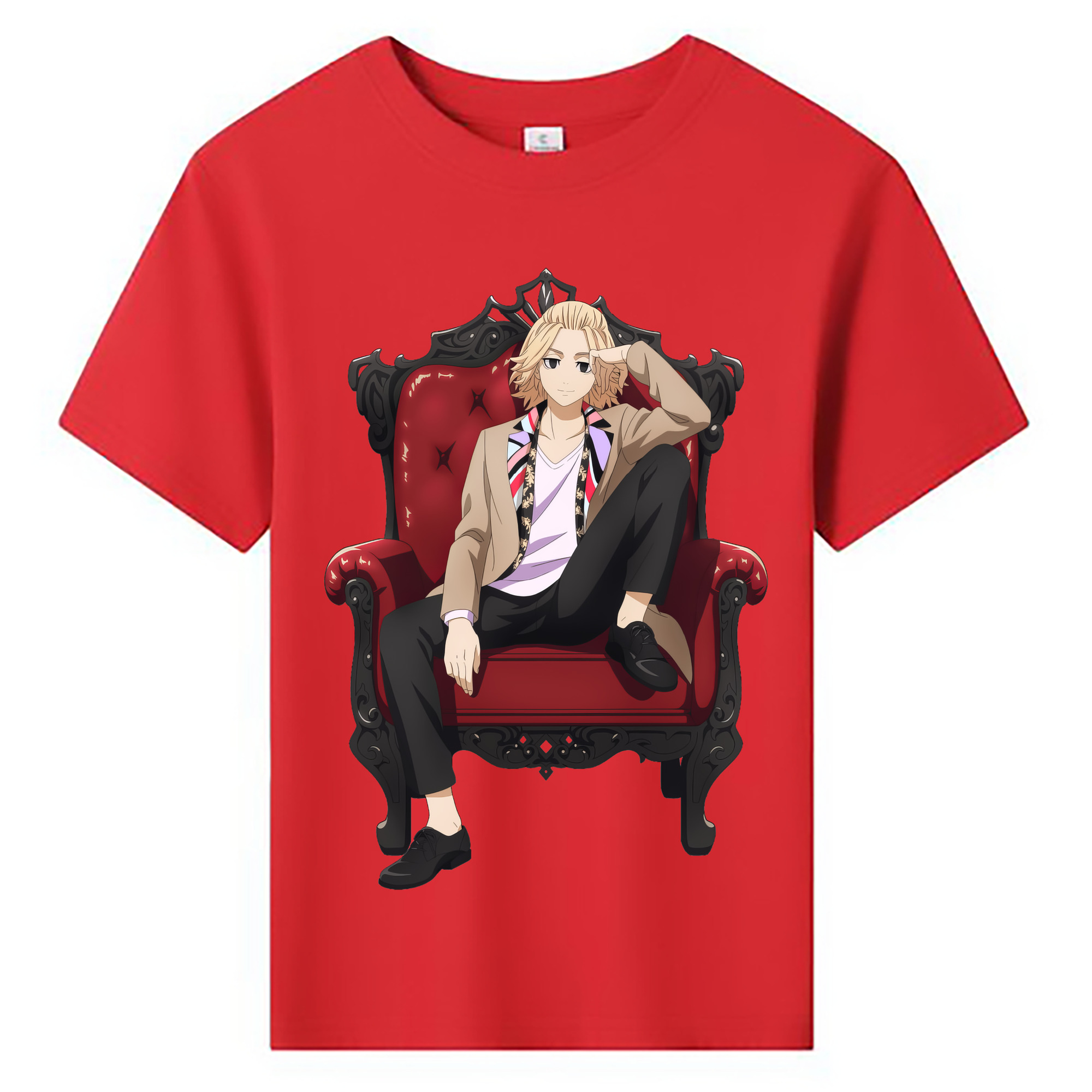 （画像用） 東京リベンジャーズ Tokyo Revengers 綿100％キッズTシャツ（フロントプリント）