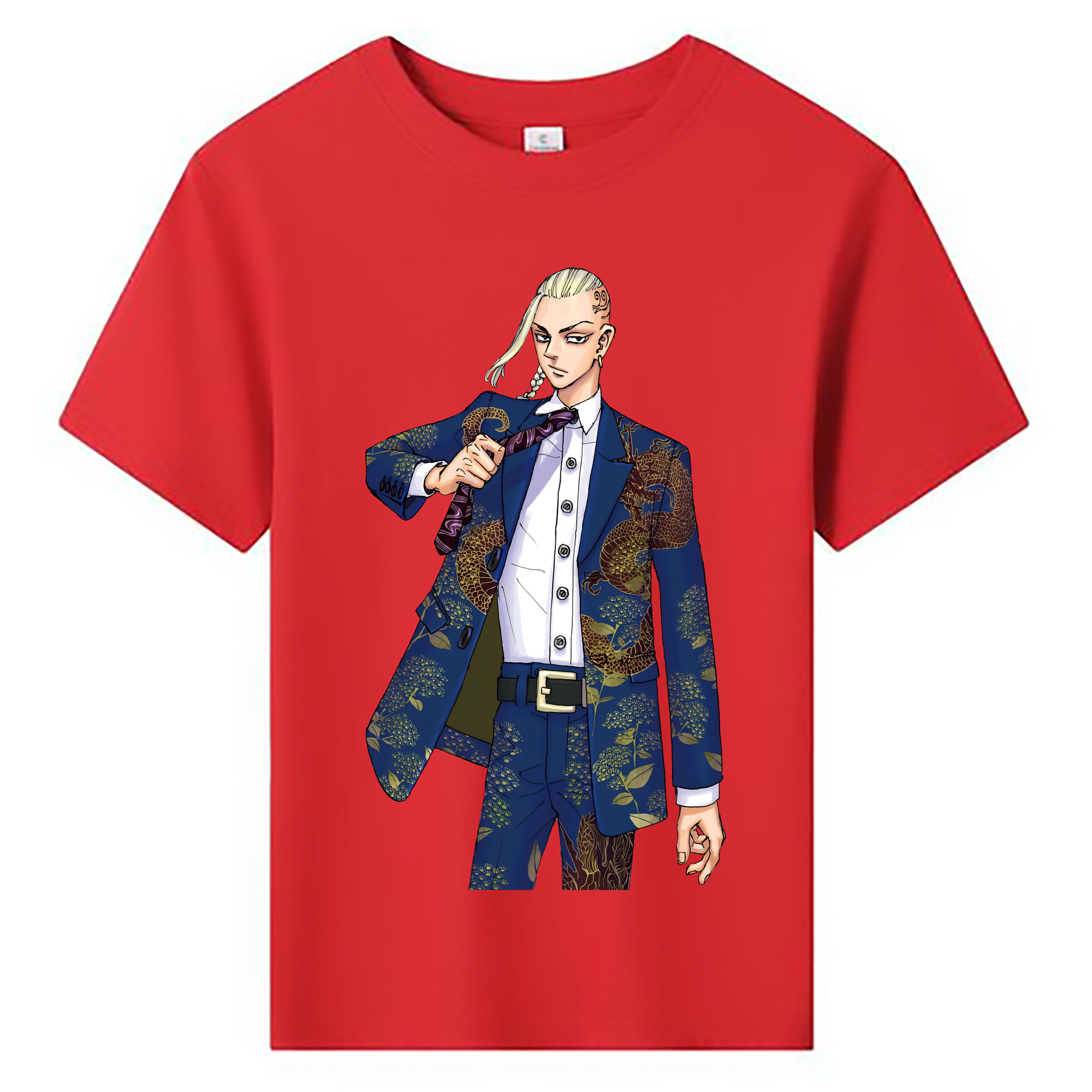 （画像用） 東京リベンジャーズ Tokyo Revengers 綿100％キッズTシャツ（フロントプリント）