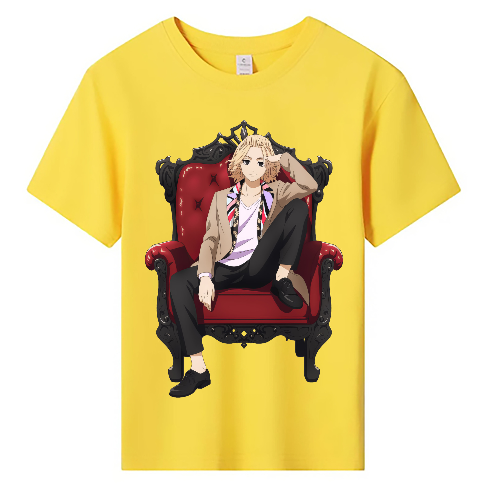 （画像用） 東京リベンジャーズ Tokyo Revengers 綿100％キッズTシャツ（フロントプリント）