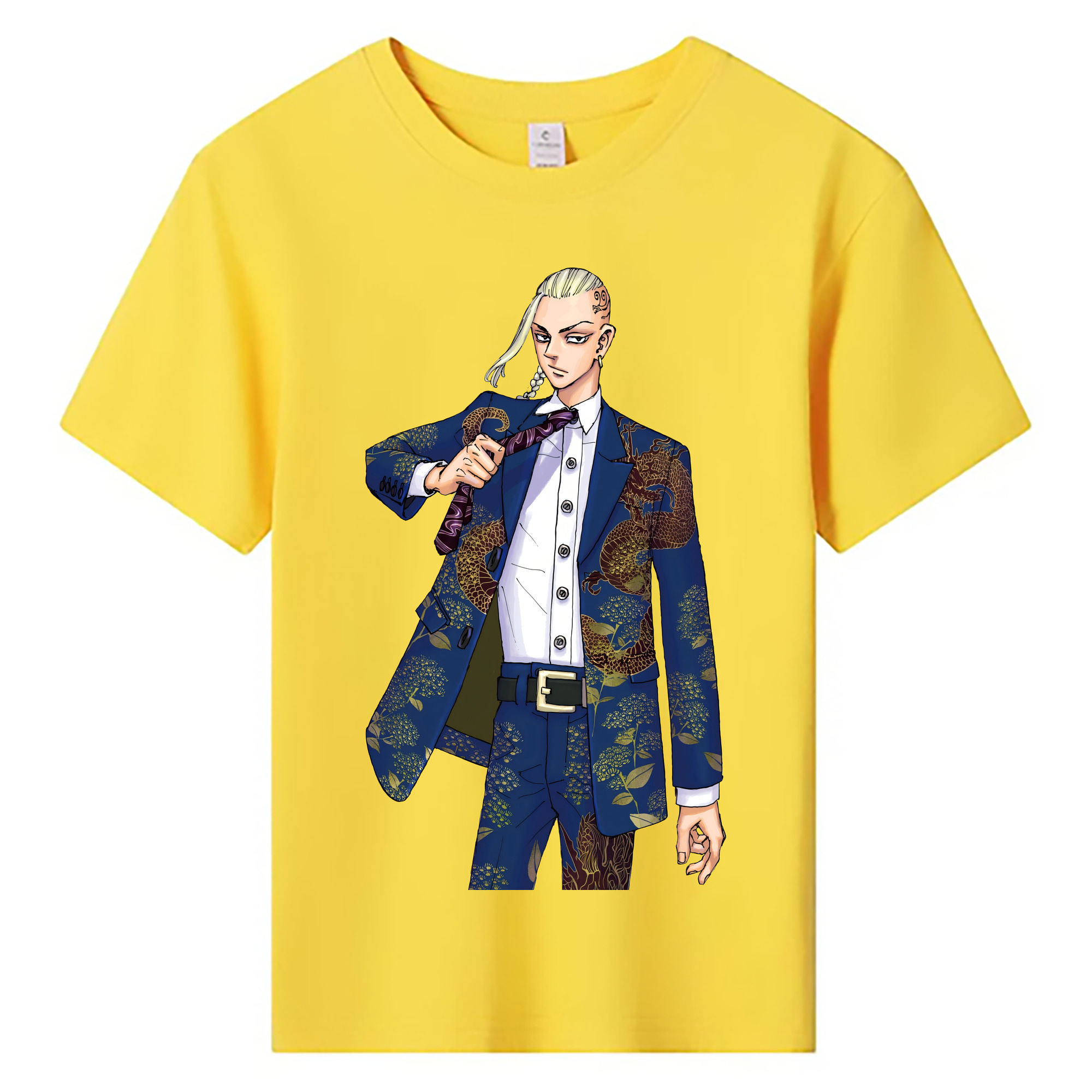 （画像用） 東京リベンジャーズ Tokyo Revengers 綿100％キッズTシャツ（フロントプリント）