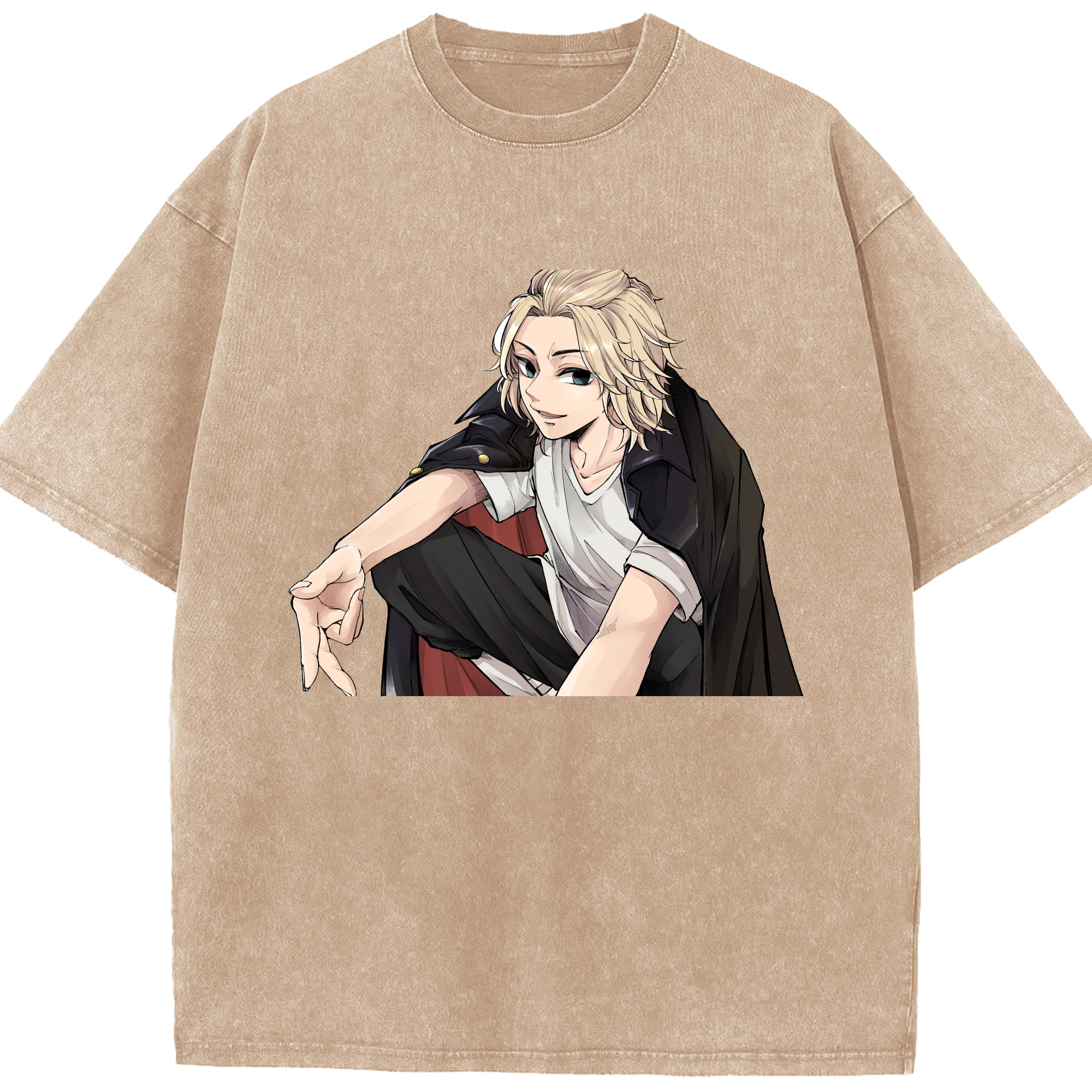 （画像用） 東京リベンジャーズ Tokyo Revengers 綿100% ヴィンテージ風 半袖Tシャツ（フロントプリント）