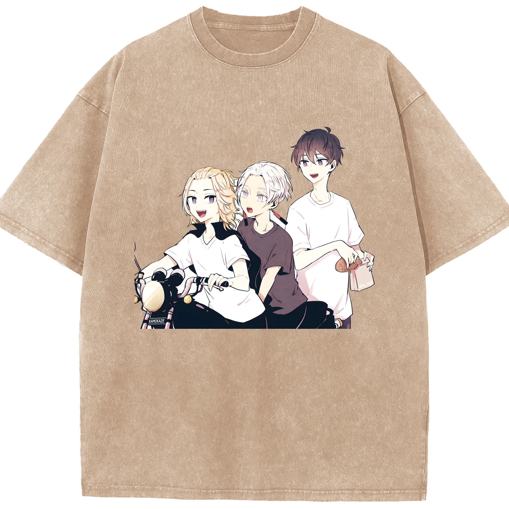 （画像用） 東京リベンジャーズ Tokyo Revengers 綿100% ヴィンテージ風 半袖Tシャツ（フロントプリント）