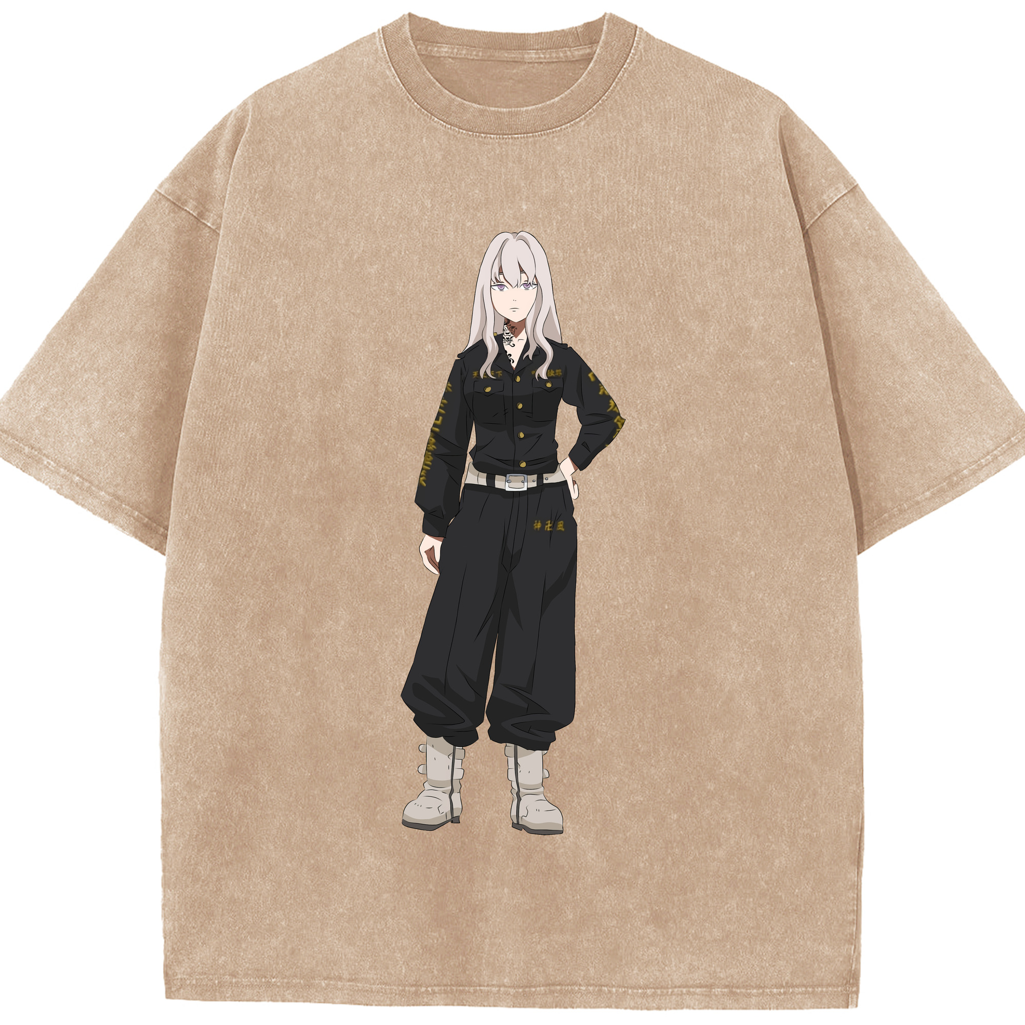 （画像用） 東京リベンジャーズ Tokyo Revengers 綿100% ヴィンテージ風 半袖Tシャツ（フロントプリント）