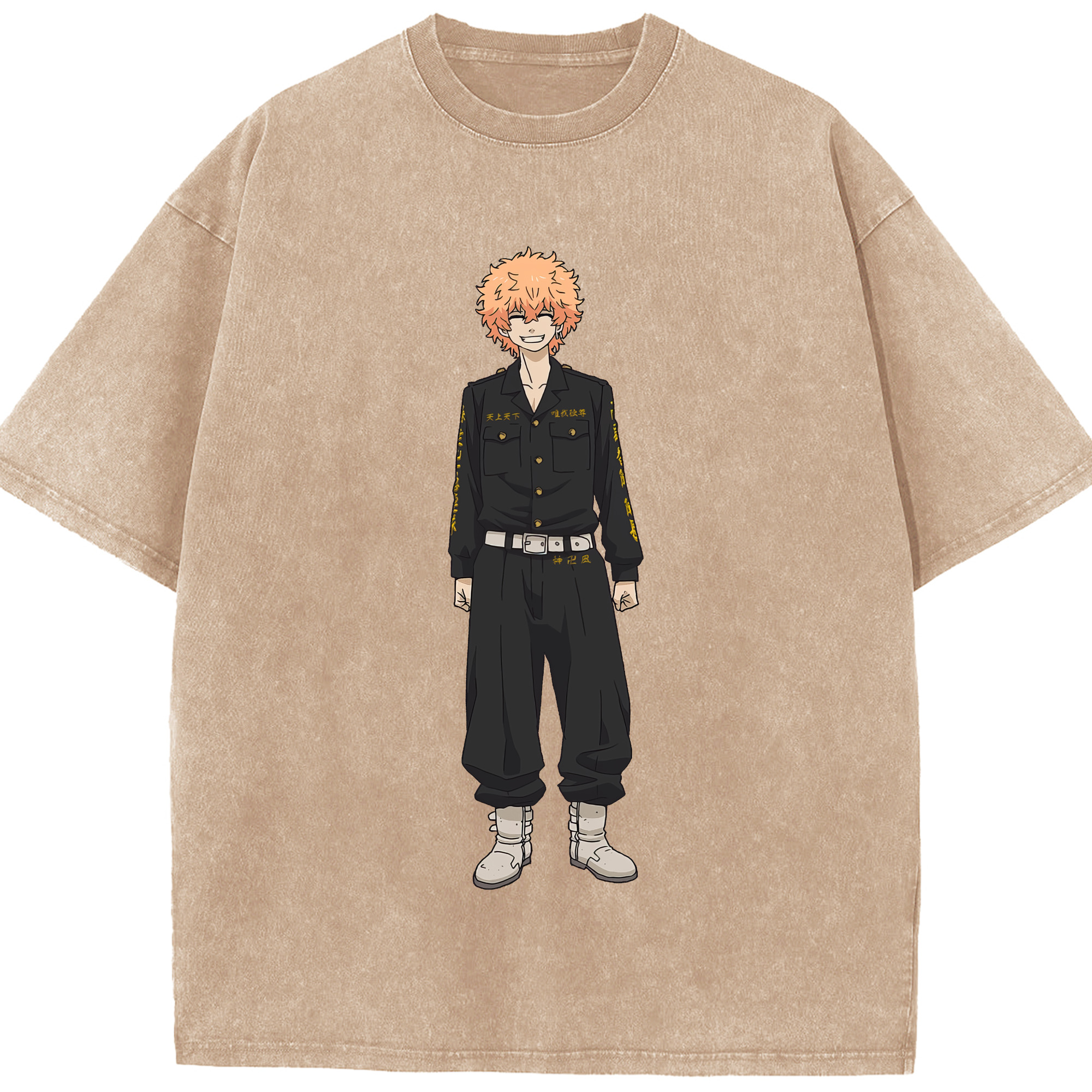 （画像用） 東京リベンジャーズ Tokyo Revengers 綿100% ヴィンテージ風 半袖Tシャツ（フロントプリント）
