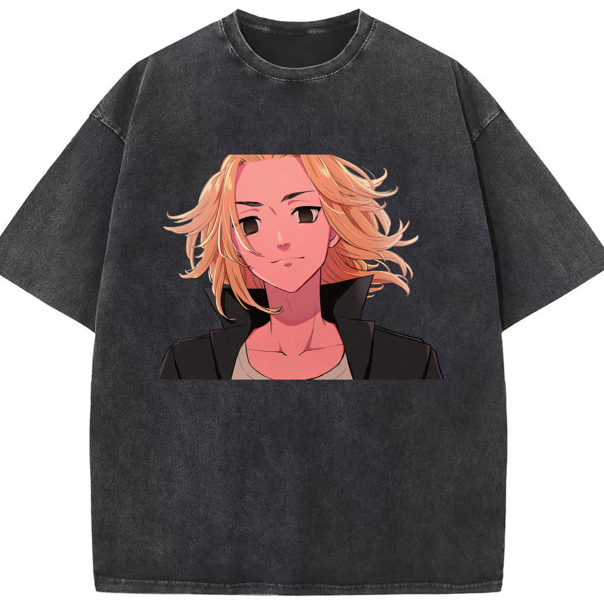 （画像用） 東京リベンジャーズ Tokyo Revengers 綿100% ヴィンテージ風 半袖Tシャツ（フロントプリント）