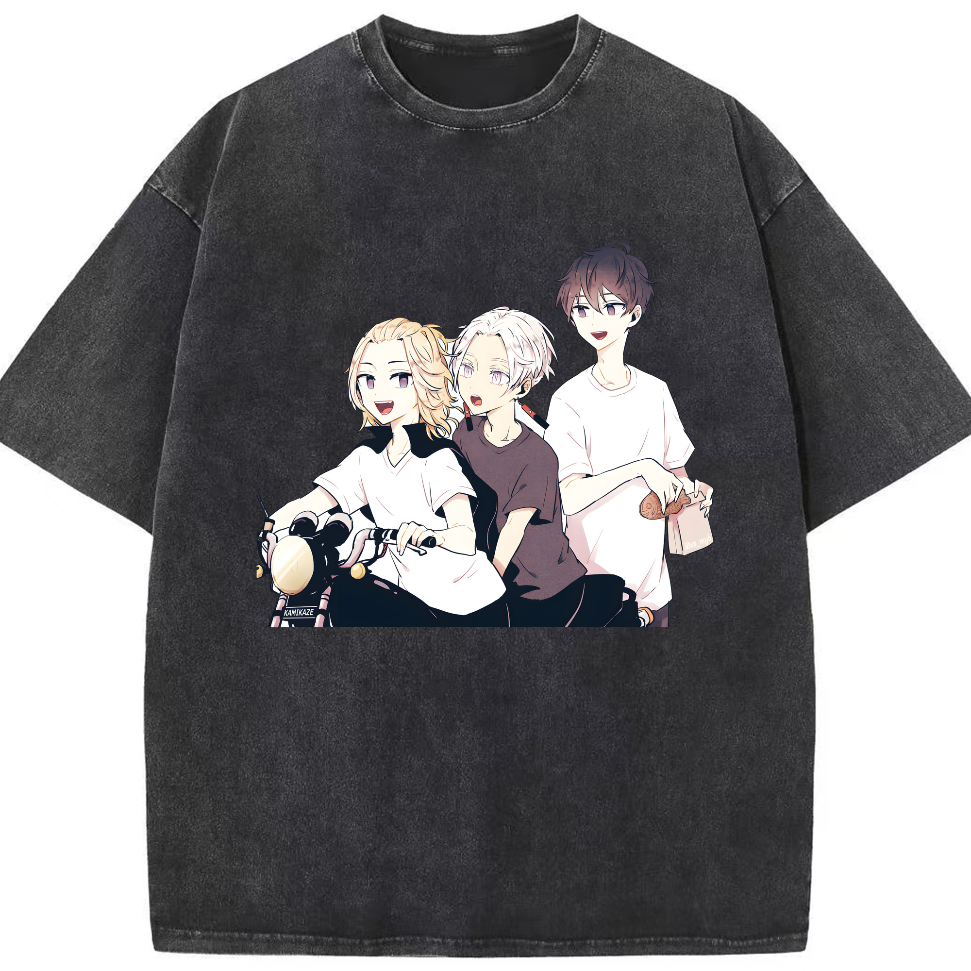 （画像用） 東京リベンジャーズ Tokyo Revengers 綿100% ヴィンテージ風 半袖Tシャツ（フロントプリント）