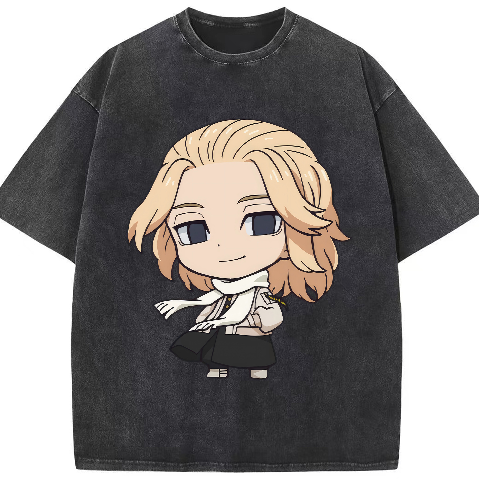 （画像用） 東京リベンジャーズ Tokyo Revengers 綿100% ヴィンテージ風 半袖Tシャツ（フロントプリント）