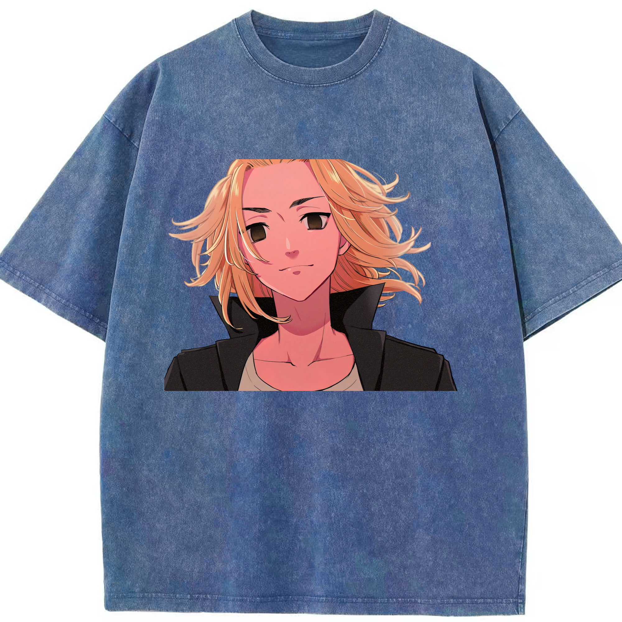 （画像用） 東京リベンジャーズ Tokyo Revengers 綿100% ヴィンテージ風 半袖Tシャツ（フロントプリント）