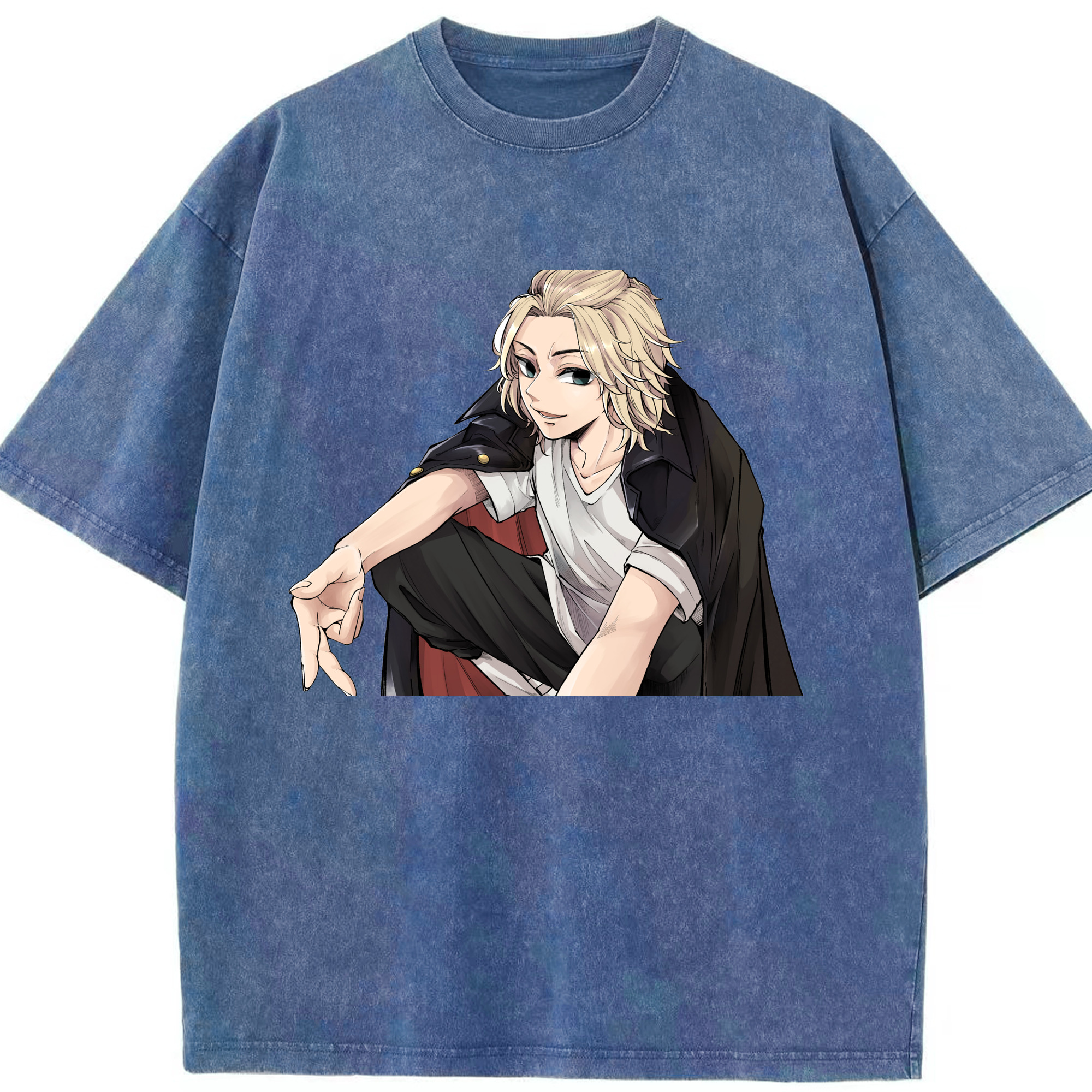 （画像用） 東京リベンジャーズ Tokyo Revengers 綿100% ヴィンテージ風 半袖Tシャツ（フロントプリント）