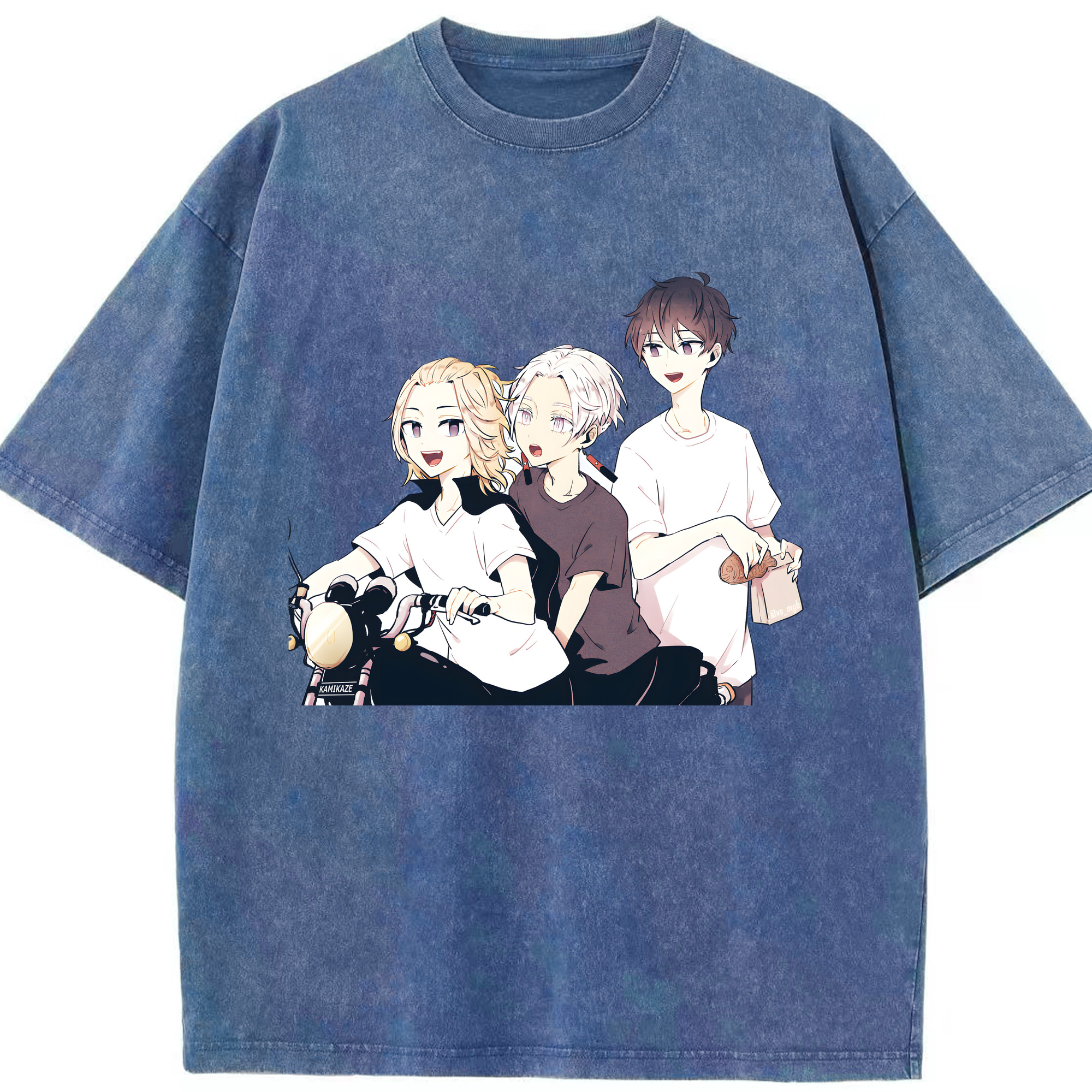 （画像用） 東京リベンジャーズ Tokyo Revengers 綿100% ヴィンテージ風 半袖Tシャツ（フロントプリント）