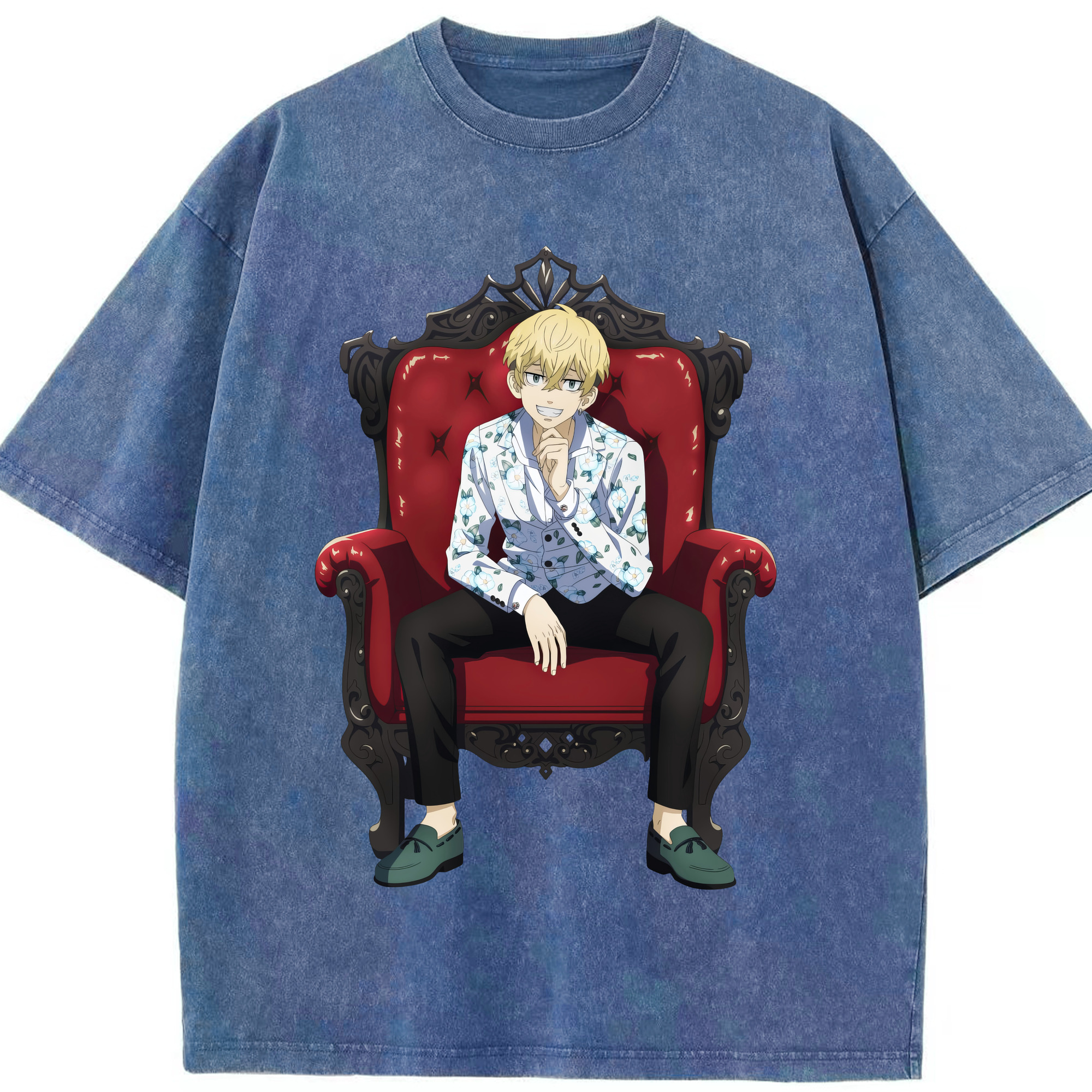 （画像用） 東京リベンジャーズ Tokyo Revengers 綿100% ヴィンテージ風 半袖Tシャツ（フロントプリント）