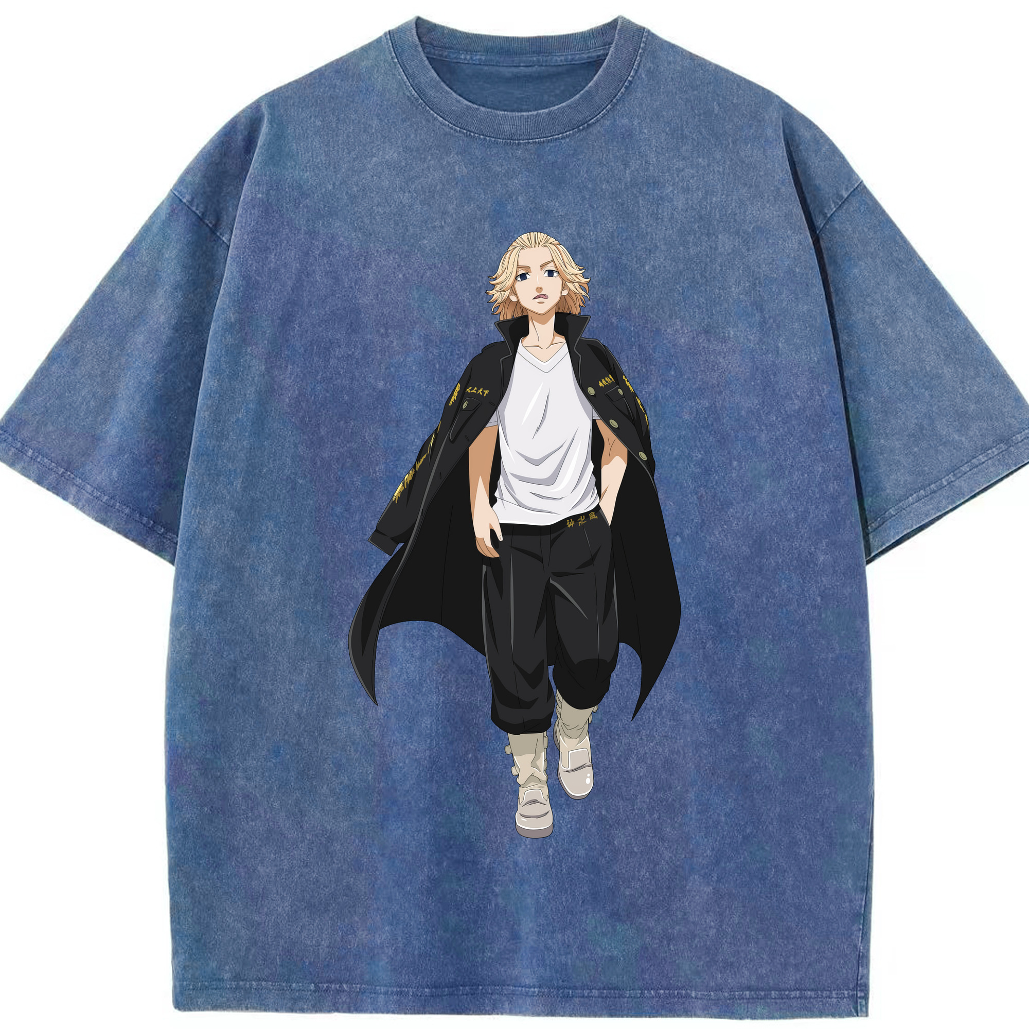 （画像用） 東京リベンジャーズ Tokyo Revengers 綿100% ヴィンテージ風 半袖Tシャツ（フロントプリント）