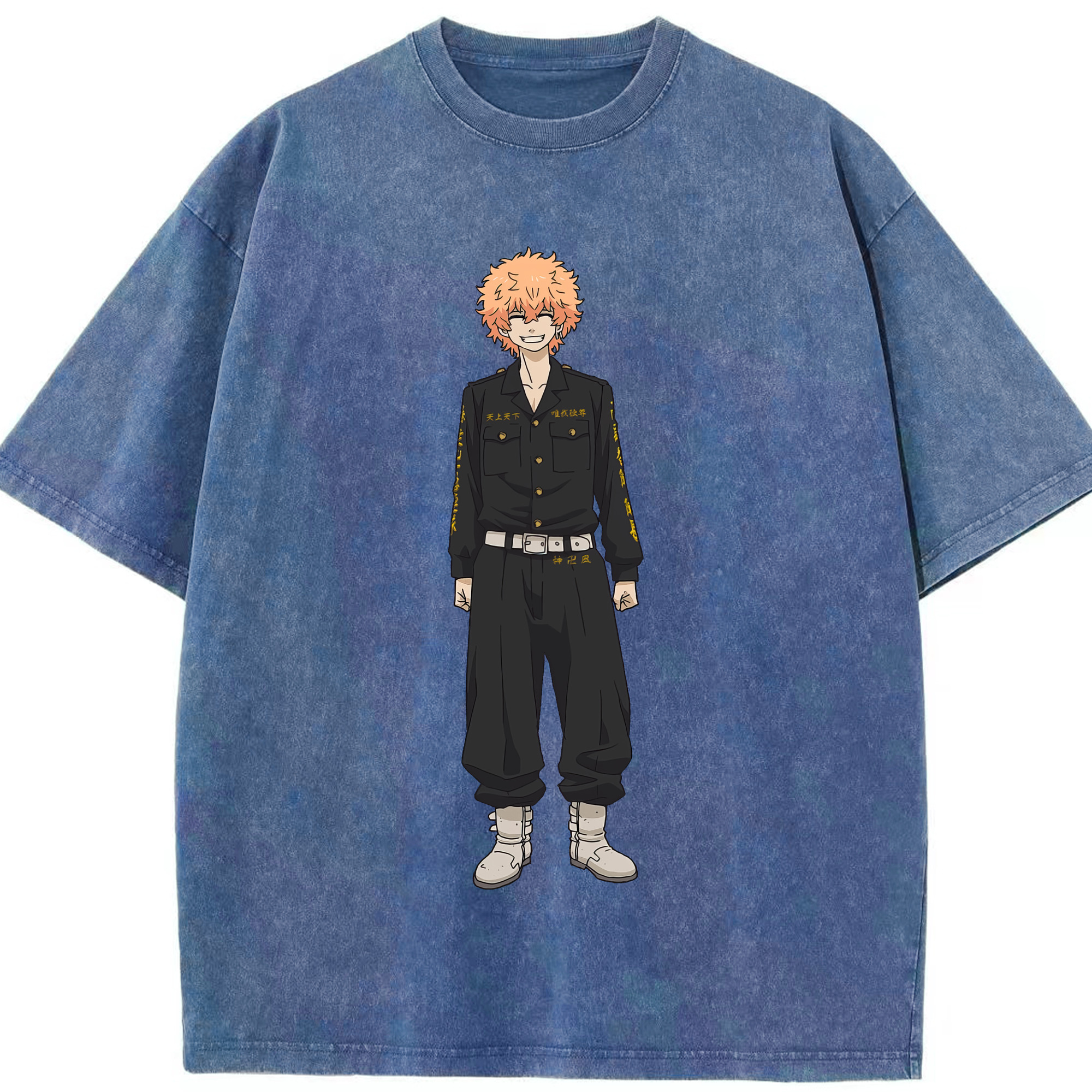 （画像用） 東京リベンジャーズ Tokyo Revengers 綿100% ヴィンテージ風 半袖Tシャツ（フロントプリント）