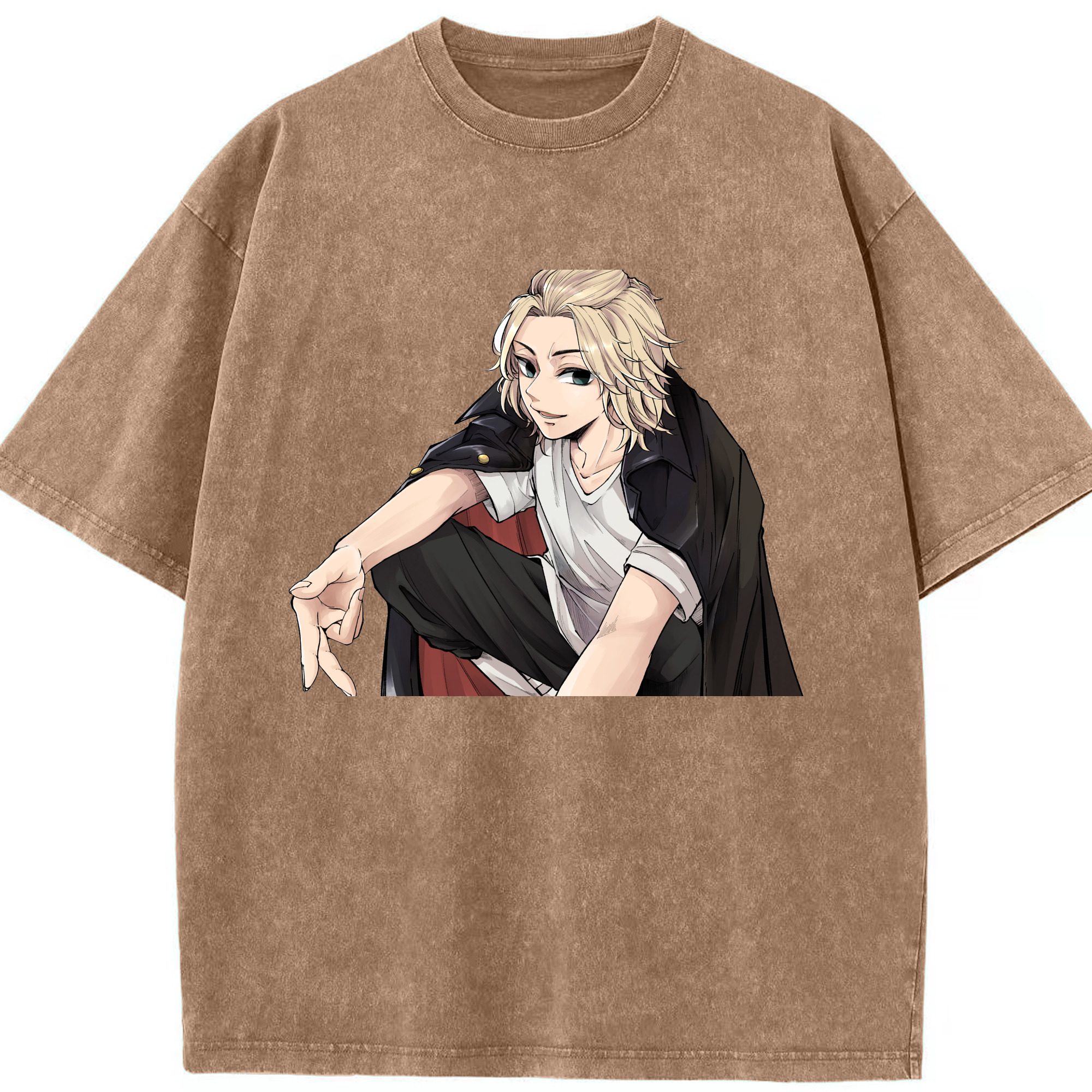 （画像用） 東京リベンジャーズ Tokyo Revengers 綿100% ヴィンテージ風 半袖Tシャツ（フロントプリント）