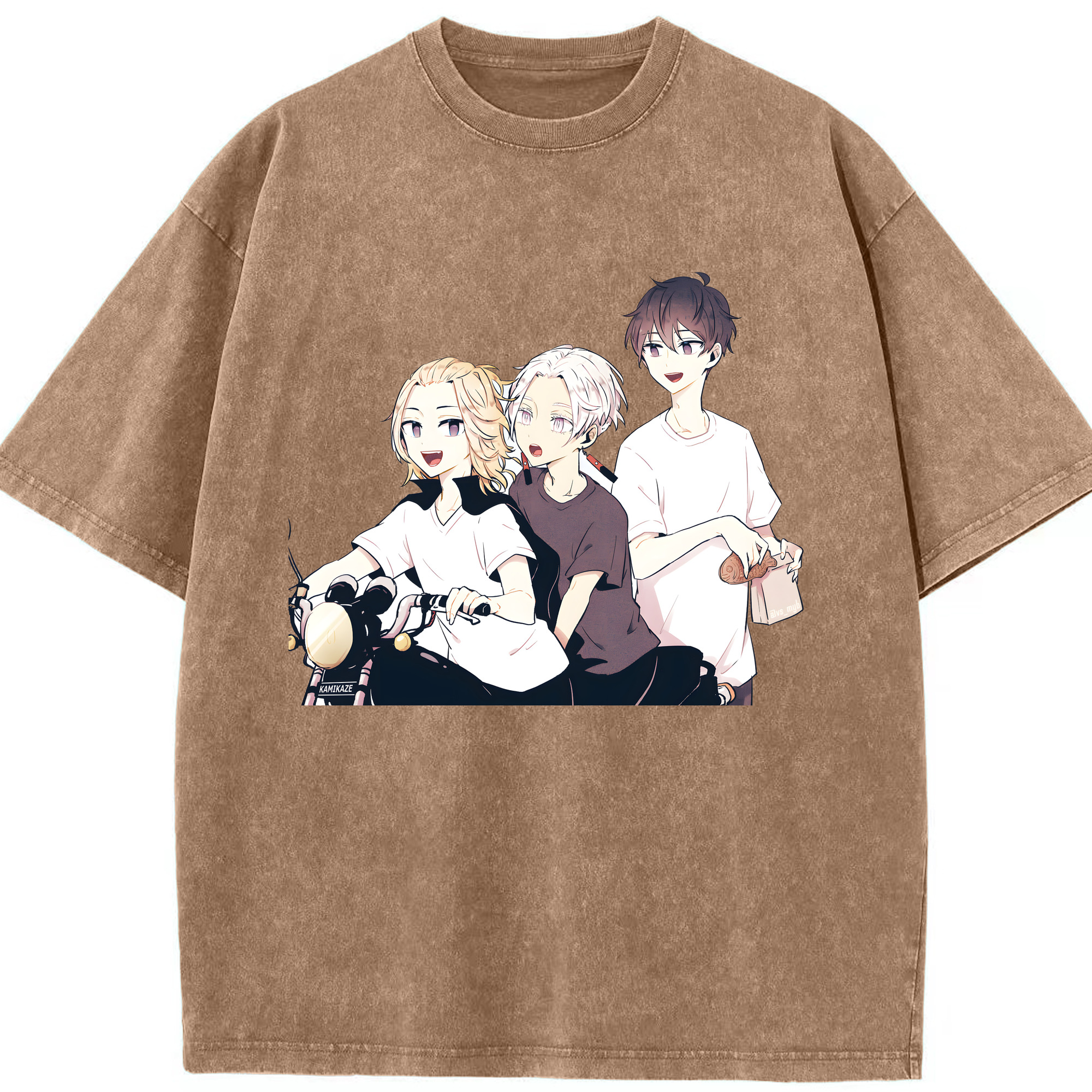 （画像用） 東京リベンジャーズ Tokyo Revengers 綿100% ヴィンテージ風 半袖Tシャツ（フロントプリント）