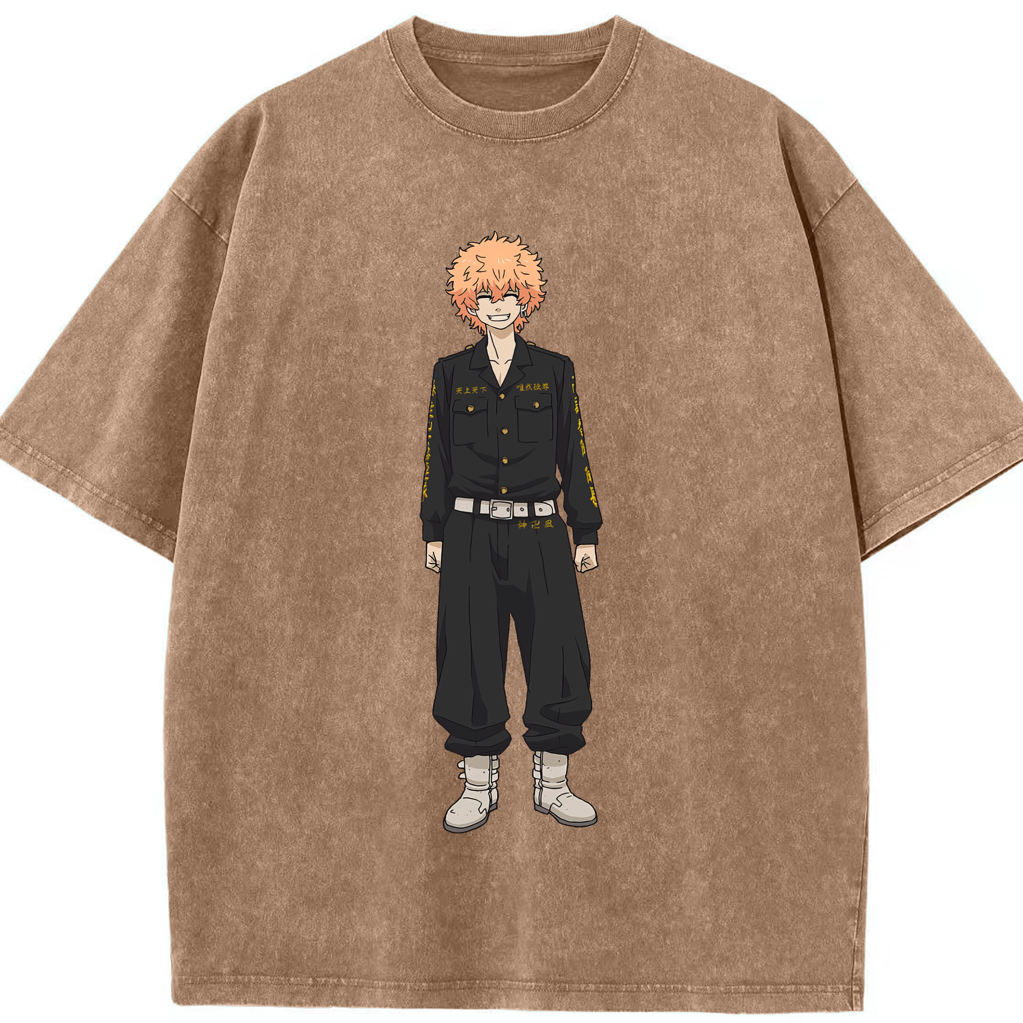 （画像用） 東京リベンジャーズ Tokyo Revengers 綿100% ヴィンテージ風 半袖Tシャツ（フロントプリント）