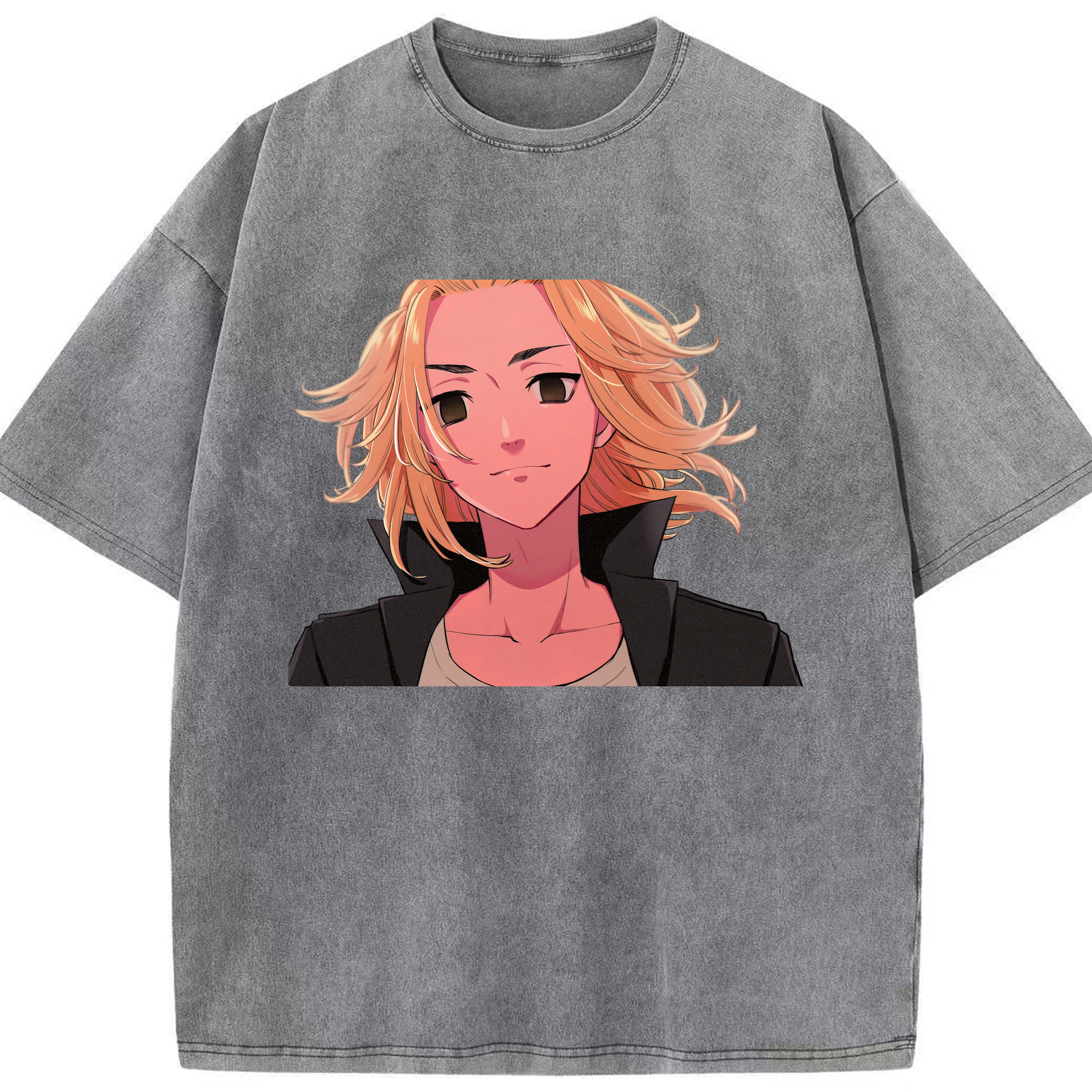 （画像用） 東京リベンジャーズ Tokyo Revengers 綿100% ヴィンテージ風 半袖Tシャツ（フロントプリント）