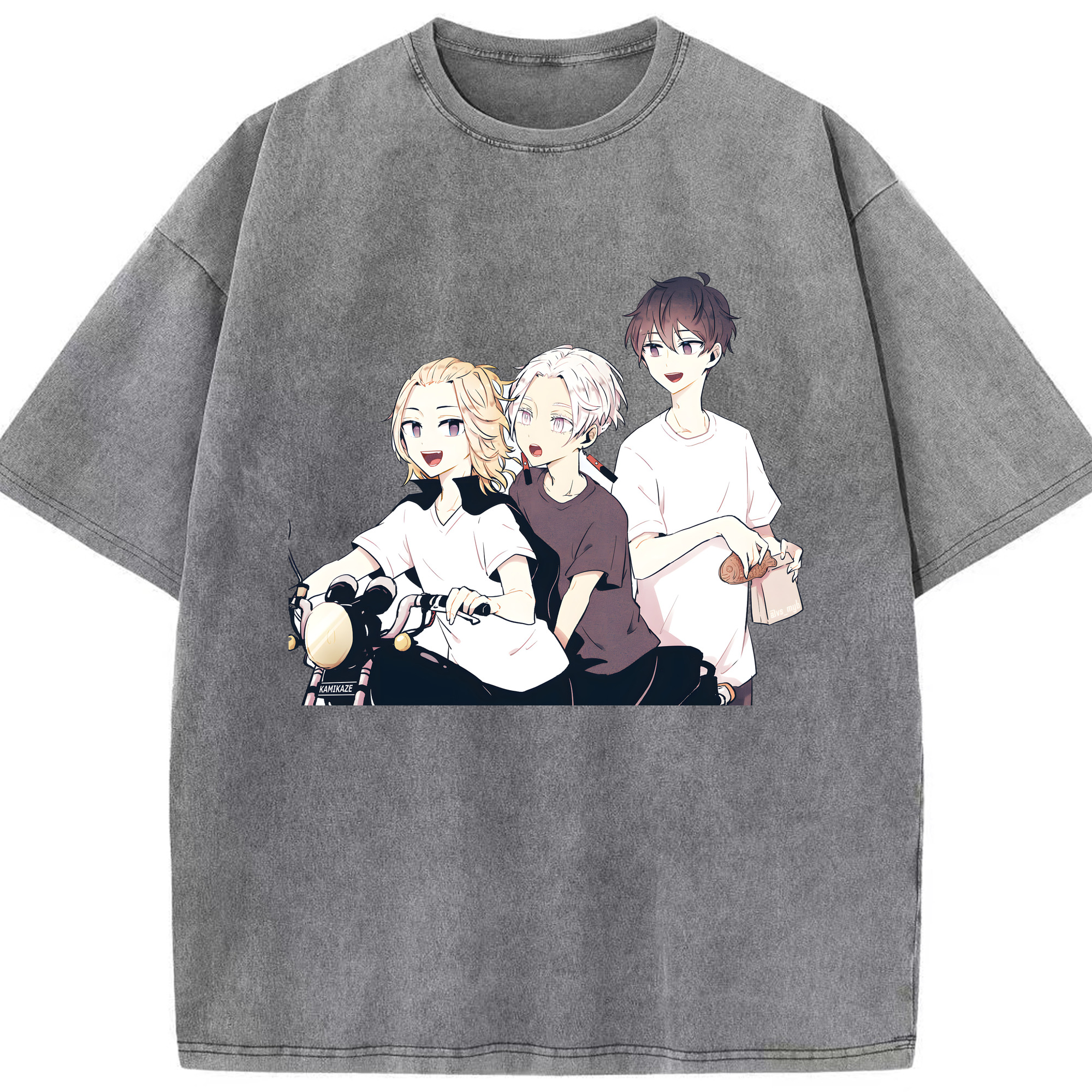 （画像用） 東京リベンジャーズ Tokyo Revengers 綿100% ヴィンテージ風 半袖Tシャツ（フロントプリント）