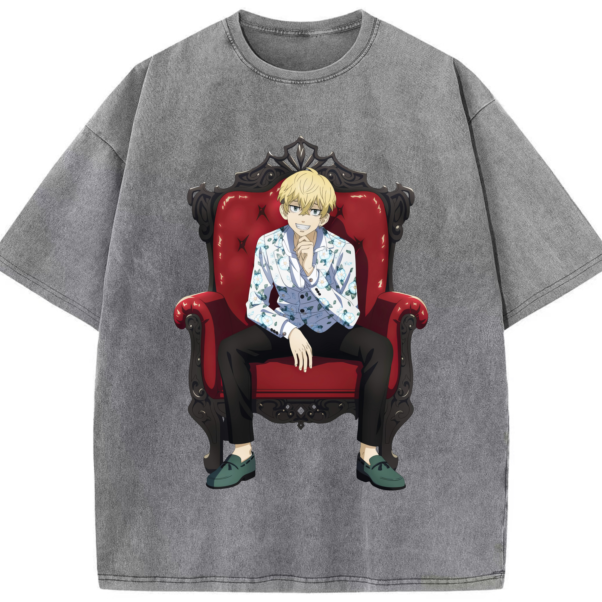 （画像用） 東京リベンジャーズ Tokyo Revengers 綿100% ヴィンテージ風 半袖Tシャツ（フロントプリント）