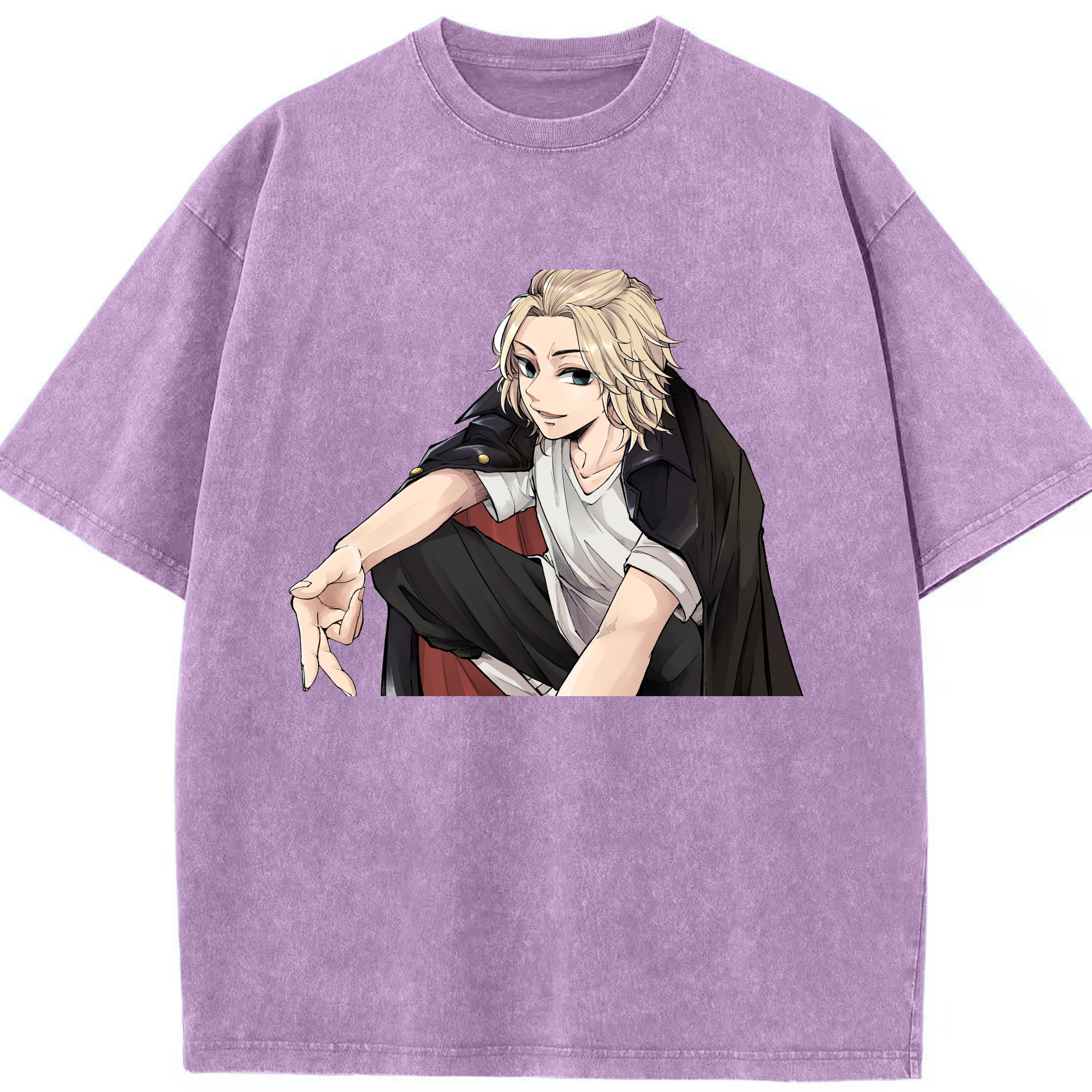 （画像用） 東京リベンジャーズ Tokyo Revengers 綿100% ヴィンテージ風 半袖Tシャツ（フロントプリント）