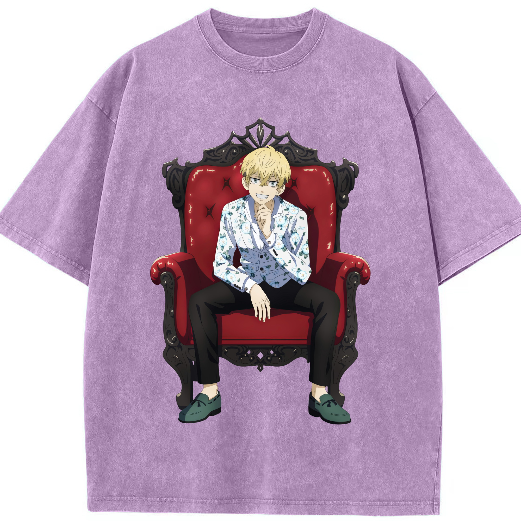 （画像用） 東京リベンジャーズ Tokyo Revengers 綿100% ヴィンテージ風 半袖Tシャツ（フロントプリント）