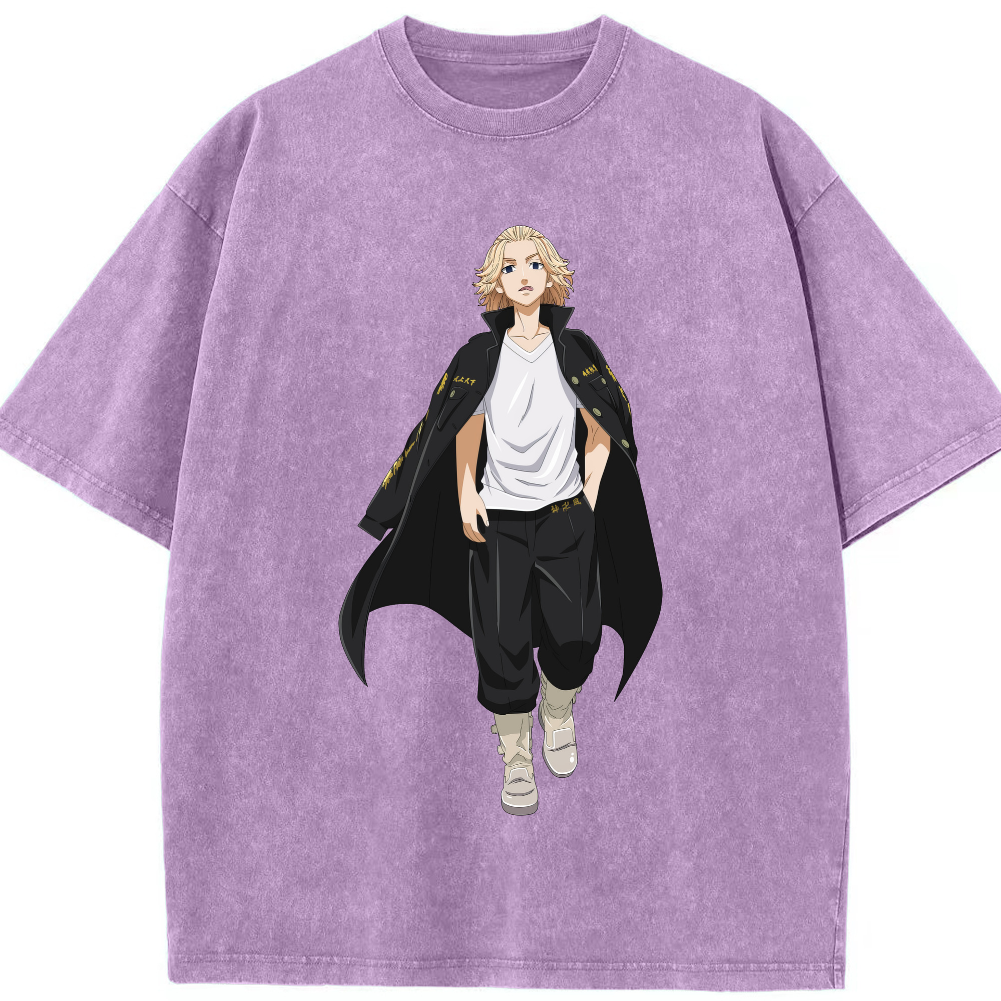 （画像用） 東京リベンジャーズ Tokyo Revengers 綿100% ヴィンテージ風 半袖Tシャツ（フロントプリント）