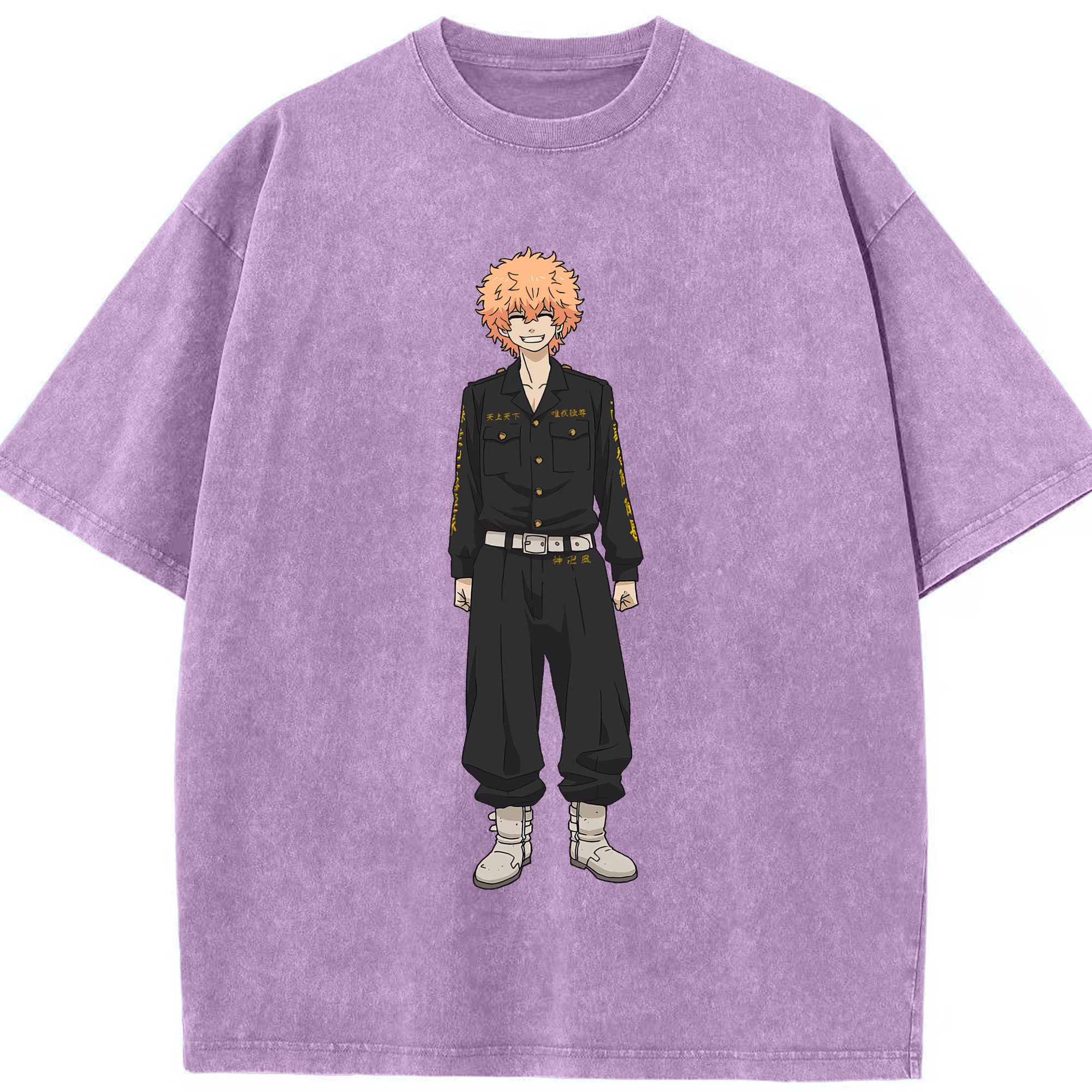 （画像用） 東京リベンジャーズ Tokyo Revengers 綿100% ヴィンテージ風 半袖Tシャツ（フロントプリント）