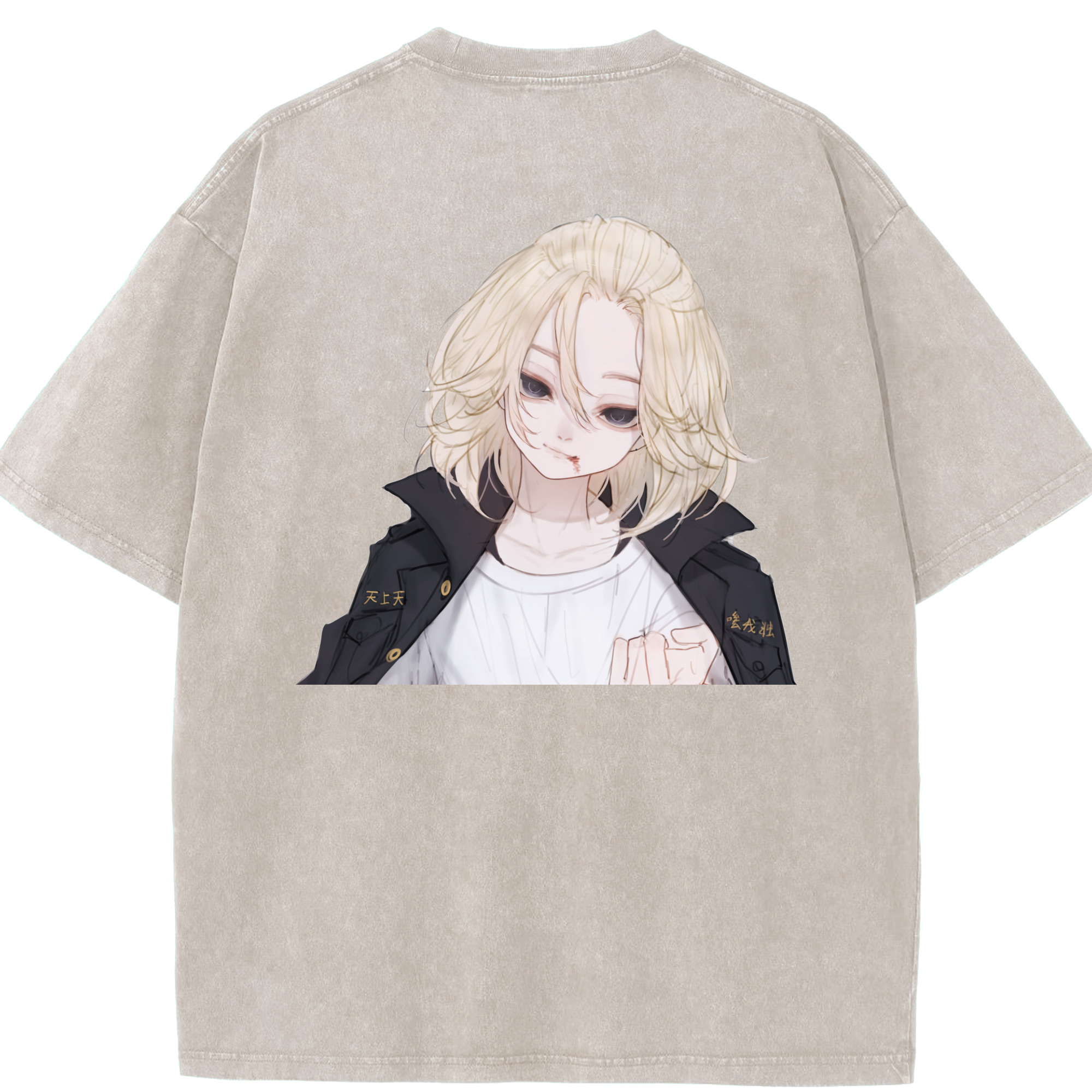 （画像用） 東京リベンジャーズ Tokyo Revengers 綿100% ヴィンテージ風 半袖Tシャツ（背面プリント）
