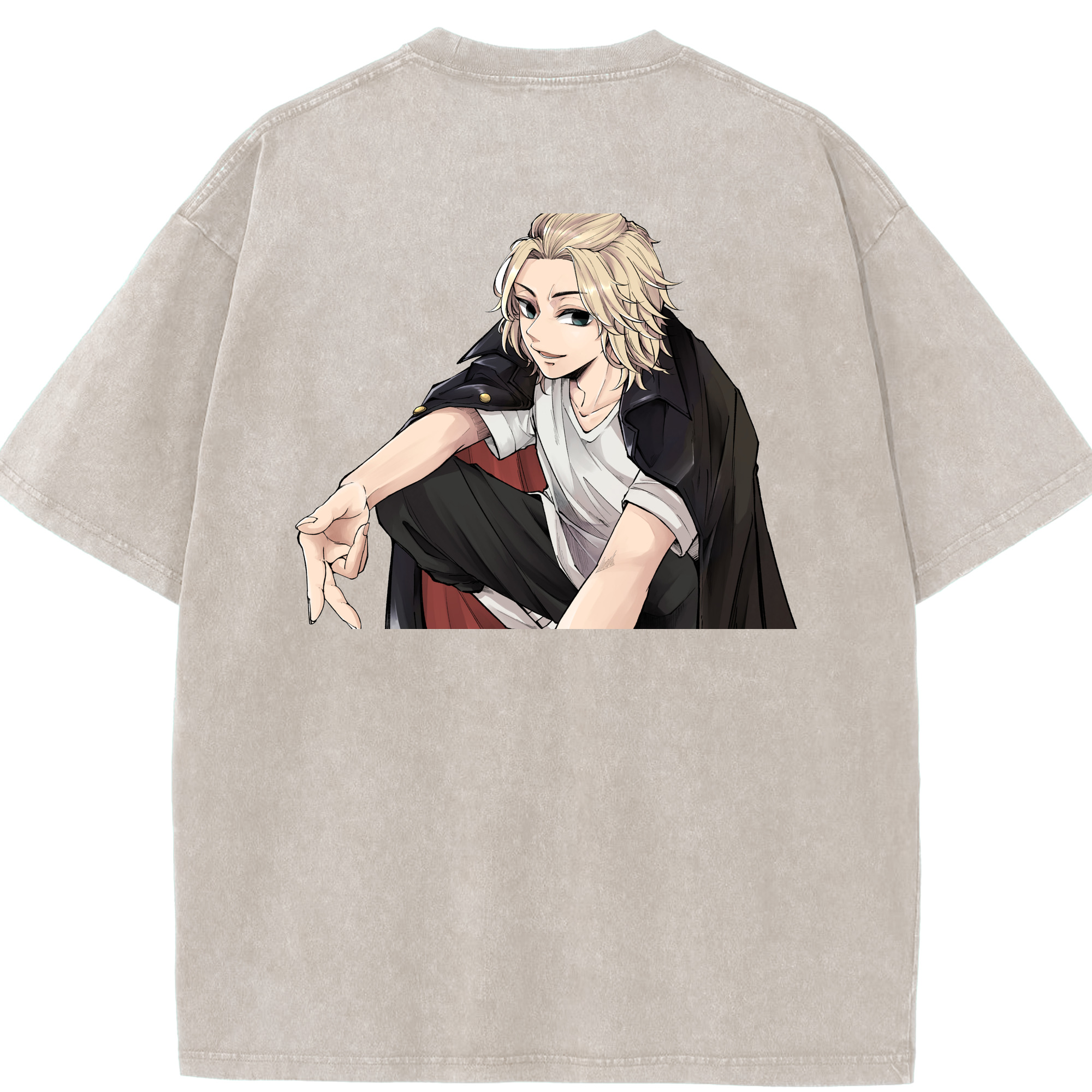 （画像用） 東京リベンジャーズ Tokyo Revengers 綿100% ヴィンテージ風 半袖Tシャツ（背面プリント）