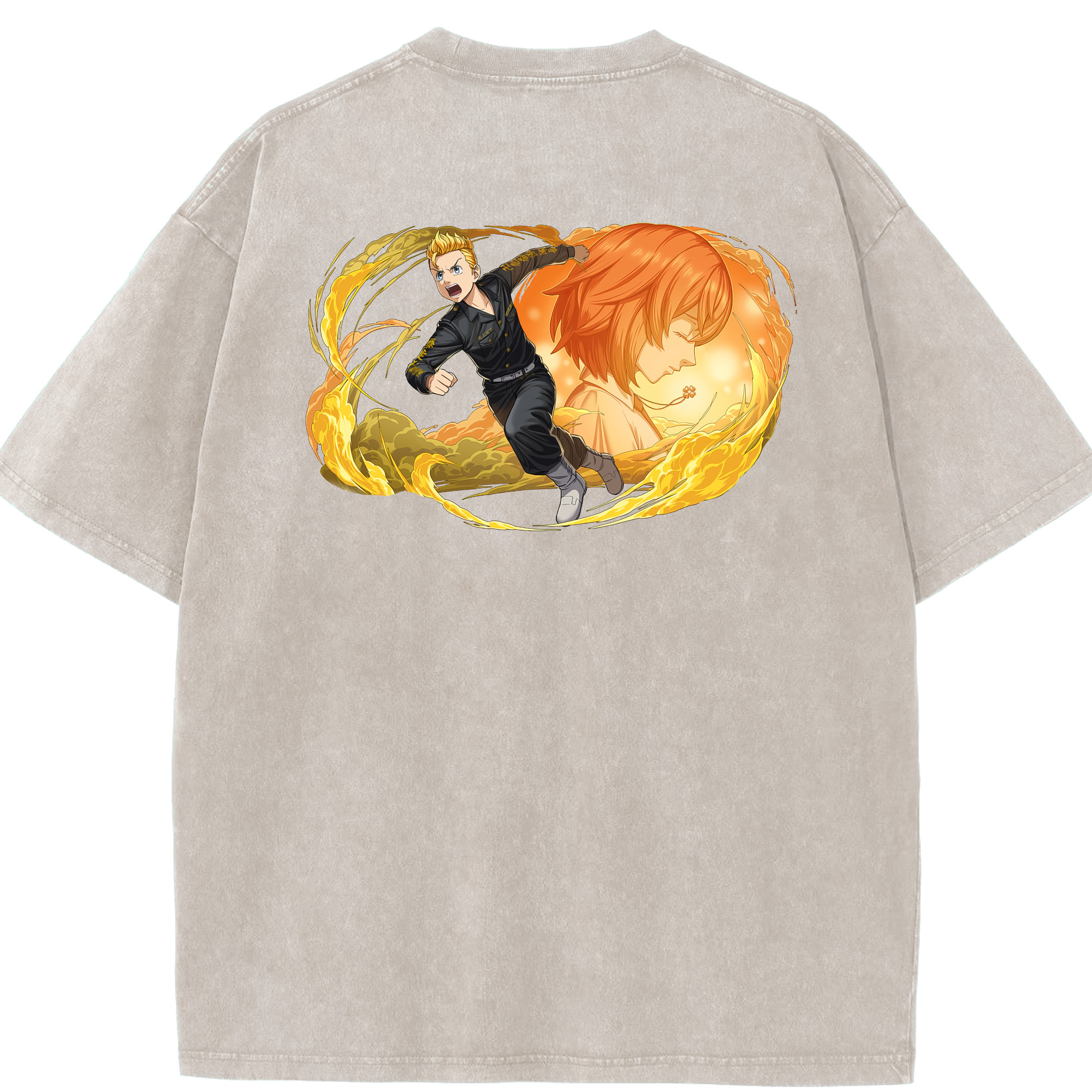 （画像用） 東京リベンジャーズ Tokyo Revengers 綿100% ヴィンテージ風 半袖Tシャツ（背面プリント）