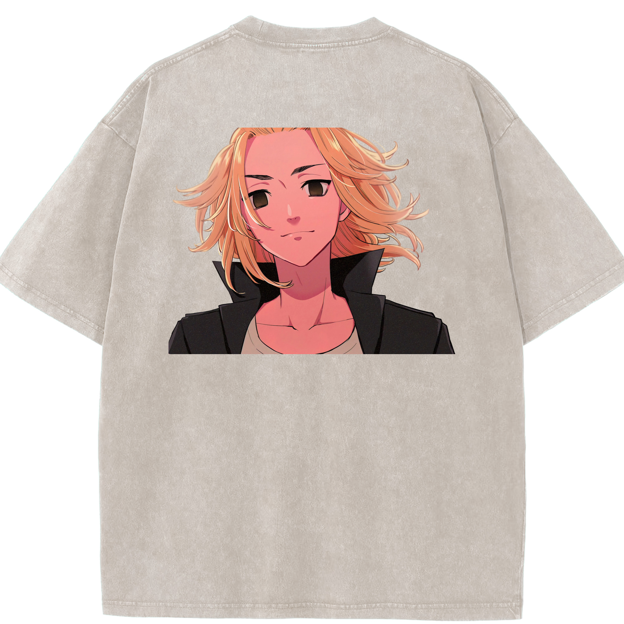 （画像用） 東京リベンジャーズ Tokyo Revengers 綿100% ヴィンテージ風 半袖Tシャツ（背面プリント）