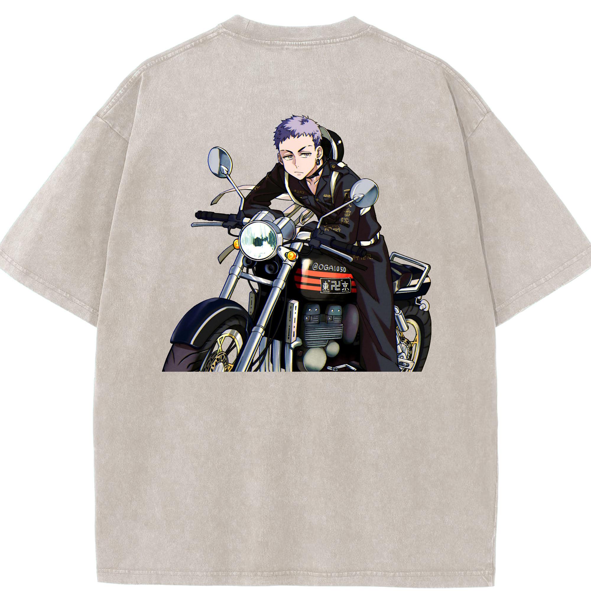 （画像用） 東京リベンジャーズ Tokyo Revengers 綿100% ヴィンテージ風 半袖Tシャツ（背面プリント）