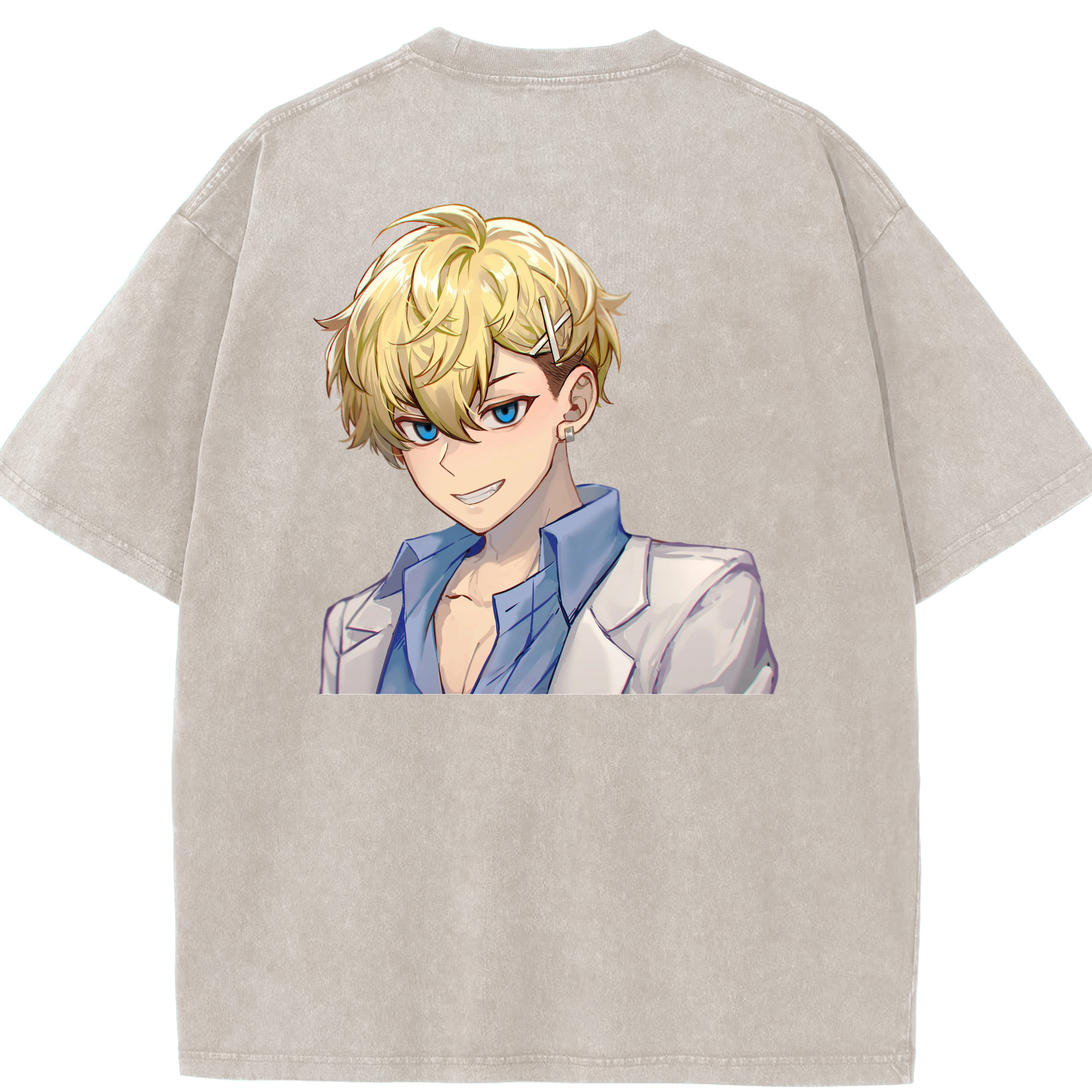 （画像用） 東京リベンジャーズ Tokyo Revengers 綿100% ヴィンテージ風 半袖Tシャツ（背面プリント）
