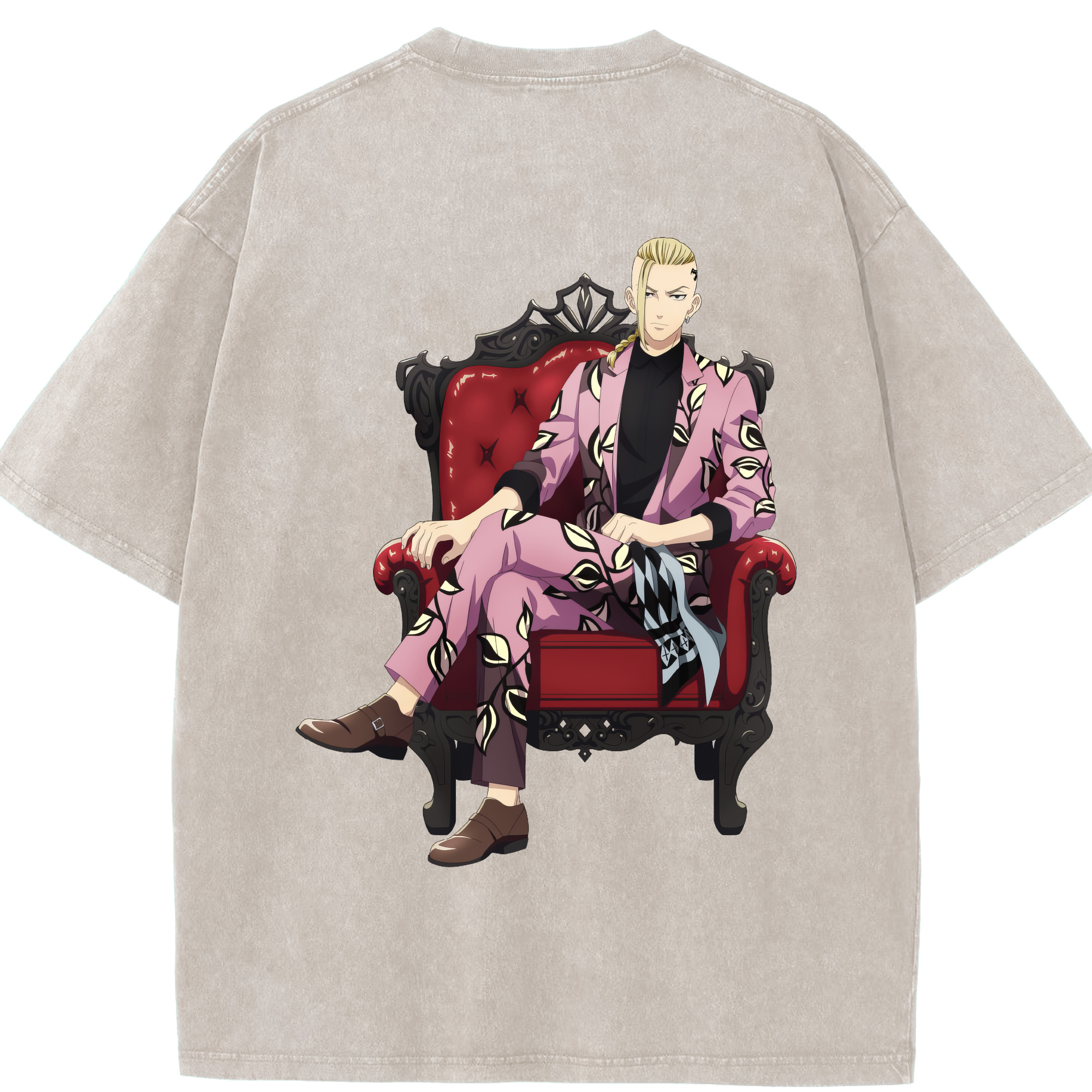 （画像用） 東京リベンジャーズ Tokyo Revengers 綿100% ヴィンテージ風 半袖Tシャツ（背面プリント）