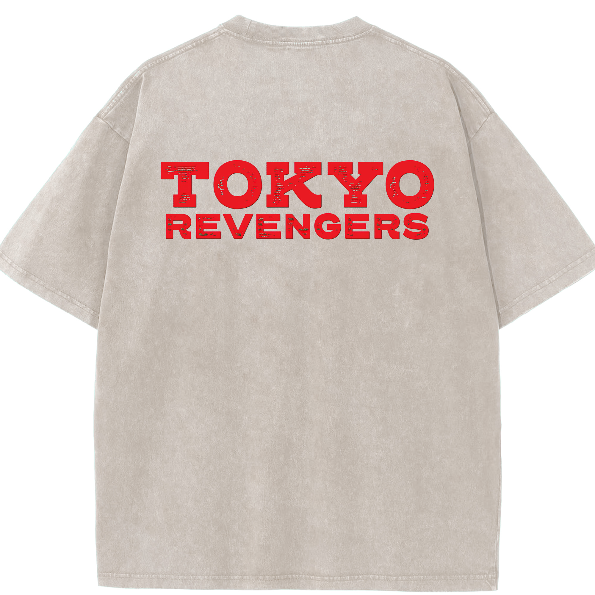 （画像用） 東京リベンジャーズ Tokyo Revengers 綿100% ヴィンテージ風 半袖Tシャツ（背面プリント）