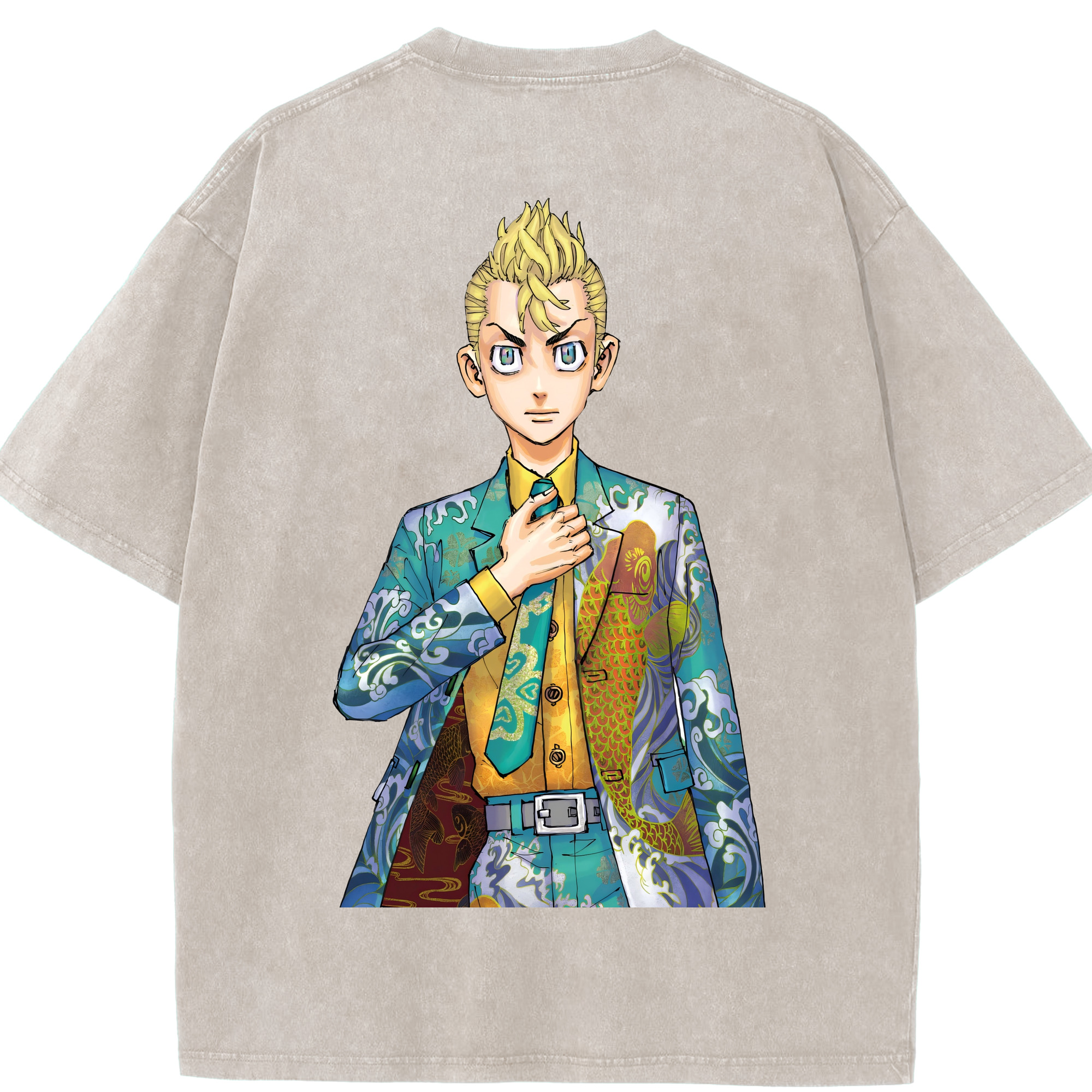 （画像用） 東京リベンジャーズ Tokyo Revengers 綿100% ヴィンテージ風 半袖Tシャツ（背面プリント）