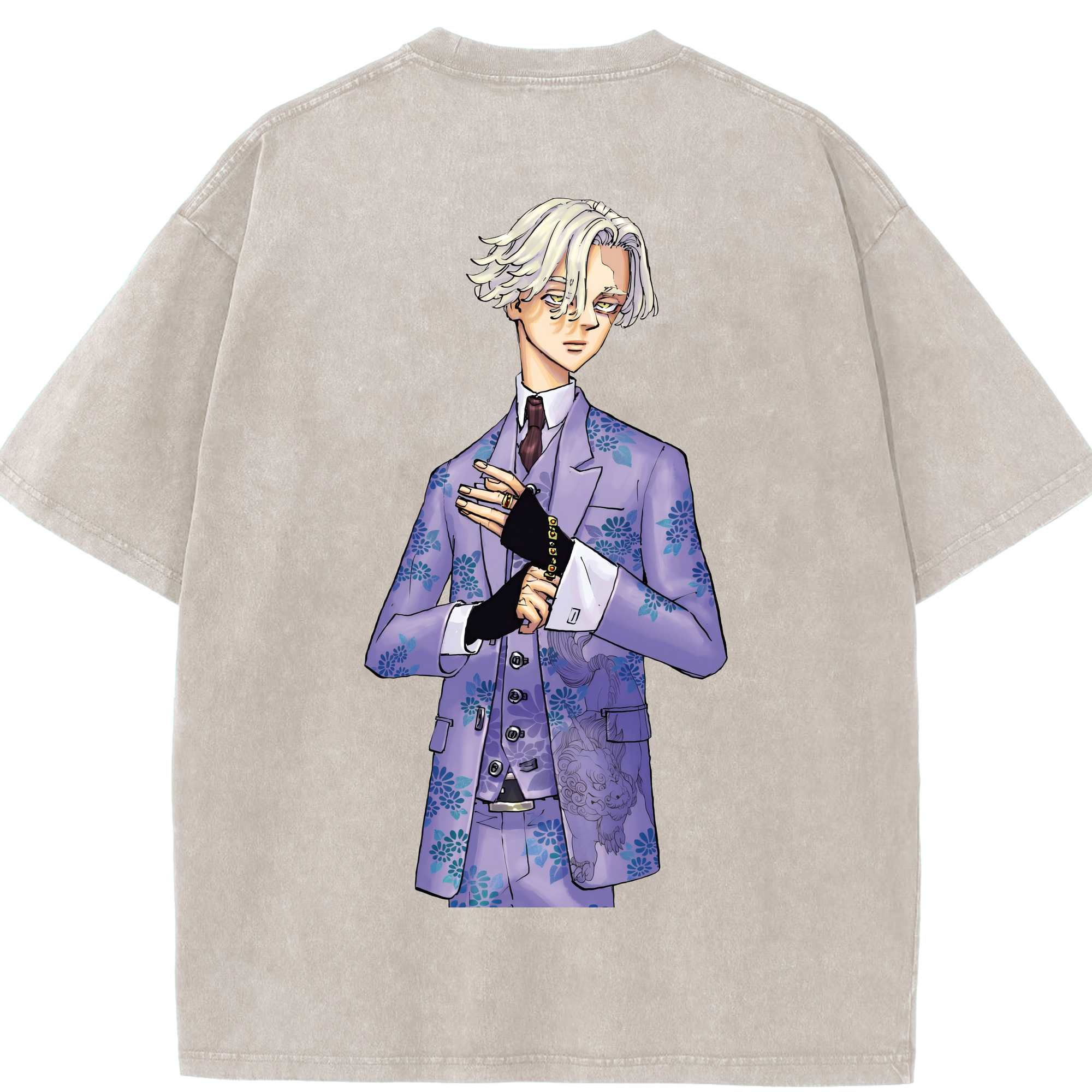（画像用） 東京リベンジャーズ Tokyo Revengers 綿100% ヴィンテージ風 半袖Tシャツ（背面プリント）