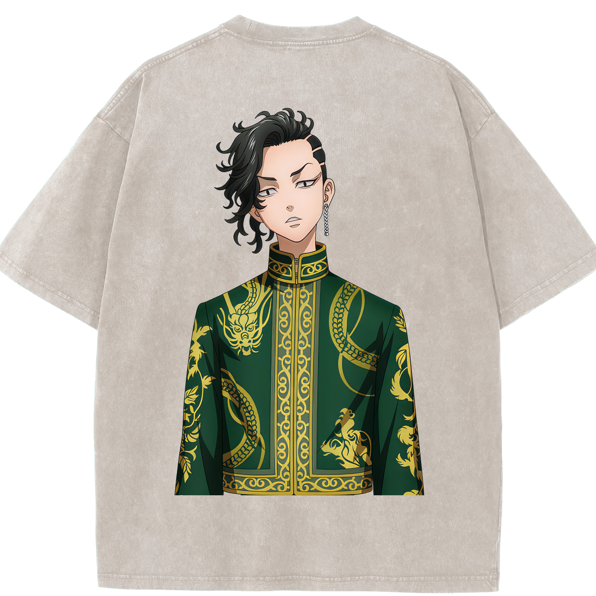 （画像用） 東京リベンジャーズ Tokyo Revengers 綿100% ヴィンテージ風 半袖Tシャツ（背面プリント）