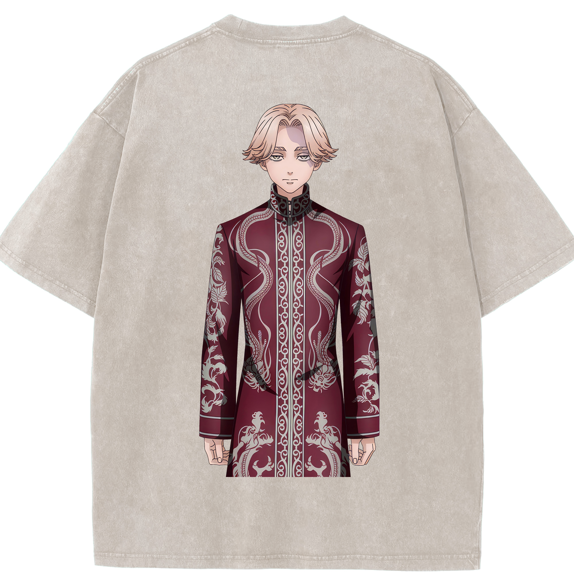 （画像用） 東京リベンジャーズ Tokyo Revengers 綿100% ヴィンテージ風 半袖Tシャツ（背面プリント）