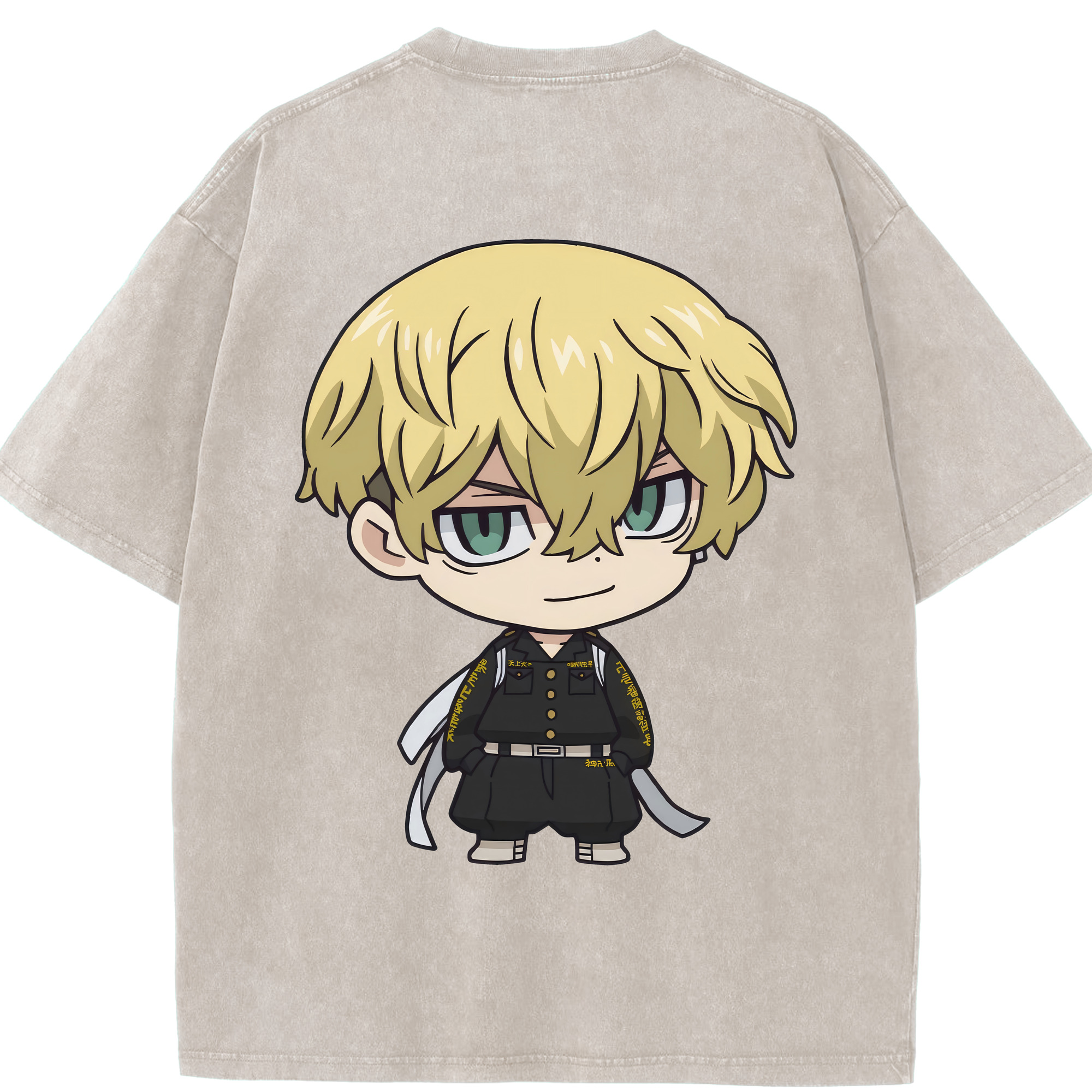 （画像用） 東京リベンジャーズ Tokyo Revengers 綿100% ヴィンテージ風 半袖Tシャツ（背面プリント）