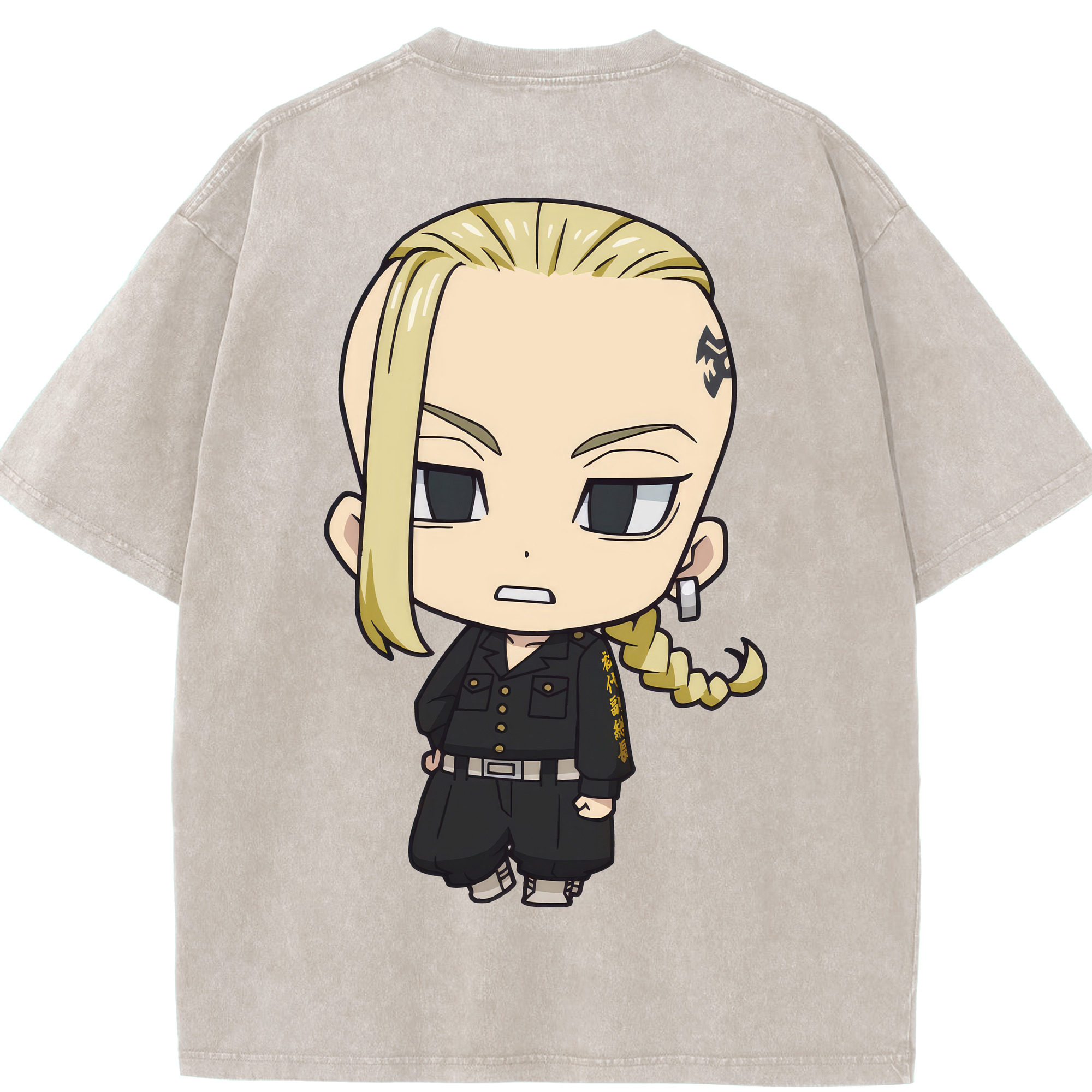 （画像用） 東京リベンジャーズ Tokyo Revengers 綿100% ヴィンテージ風 半袖Tシャツ（背面プリント）