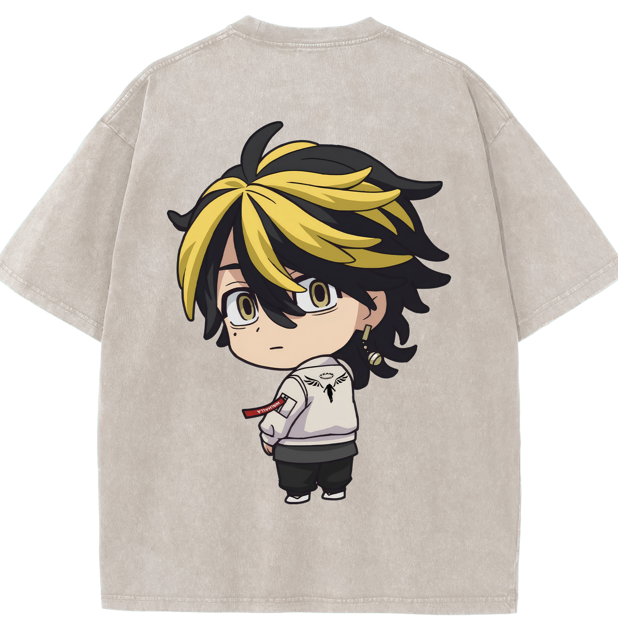 （画像用） 東京リベンジャーズ Tokyo Revengers 綿100% ヴィンテージ風 半袖Tシャツ（背面プリント）