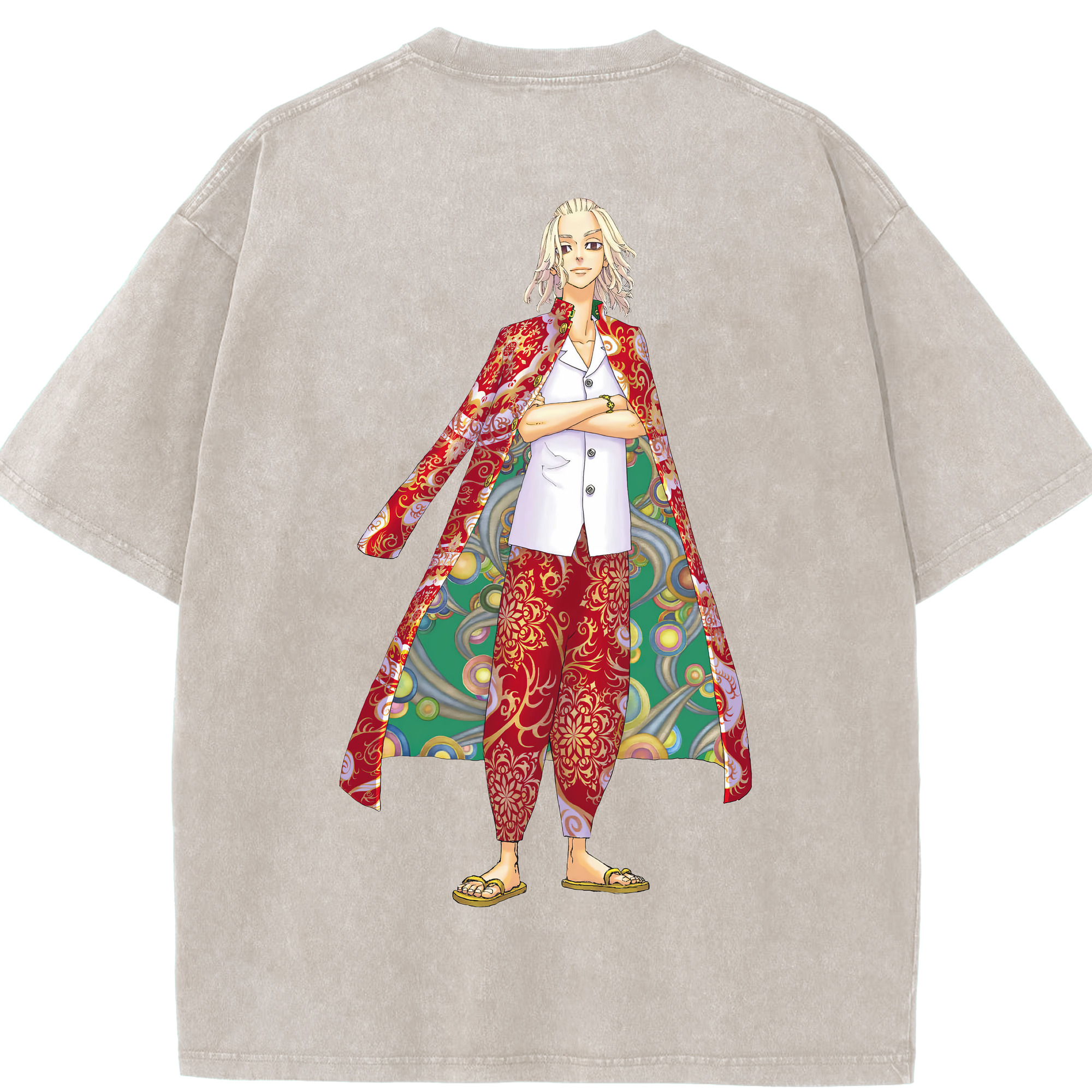（画像用） 東京リベンジャーズ Tokyo Revengers 綿100% ヴィンテージ風 半袖Tシャツ（背面プリント）