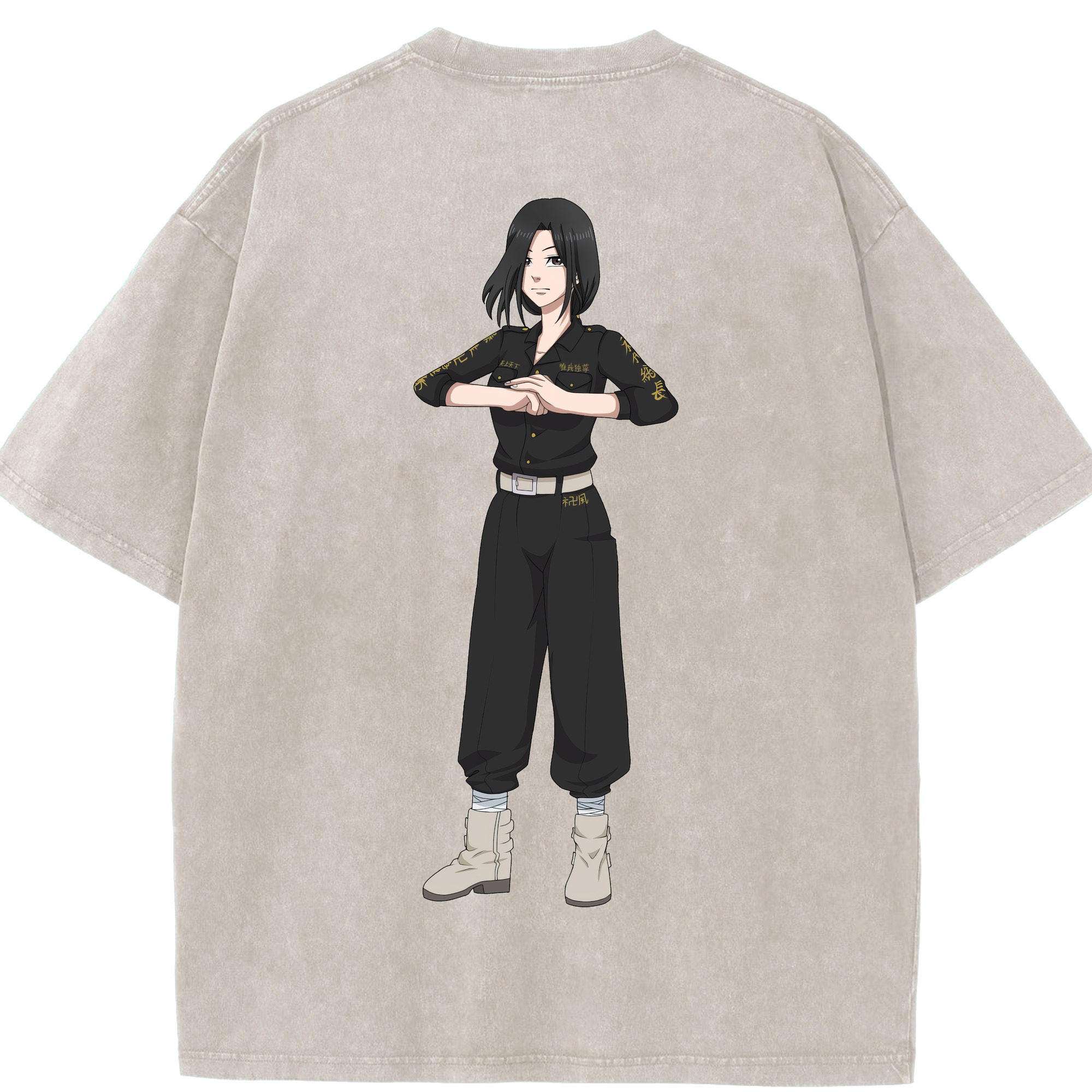 （画像用） 東京リベンジャーズ Tokyo Revengers 綿100% ヴィンテージ風 半袖Tシャツ（背面プリント）